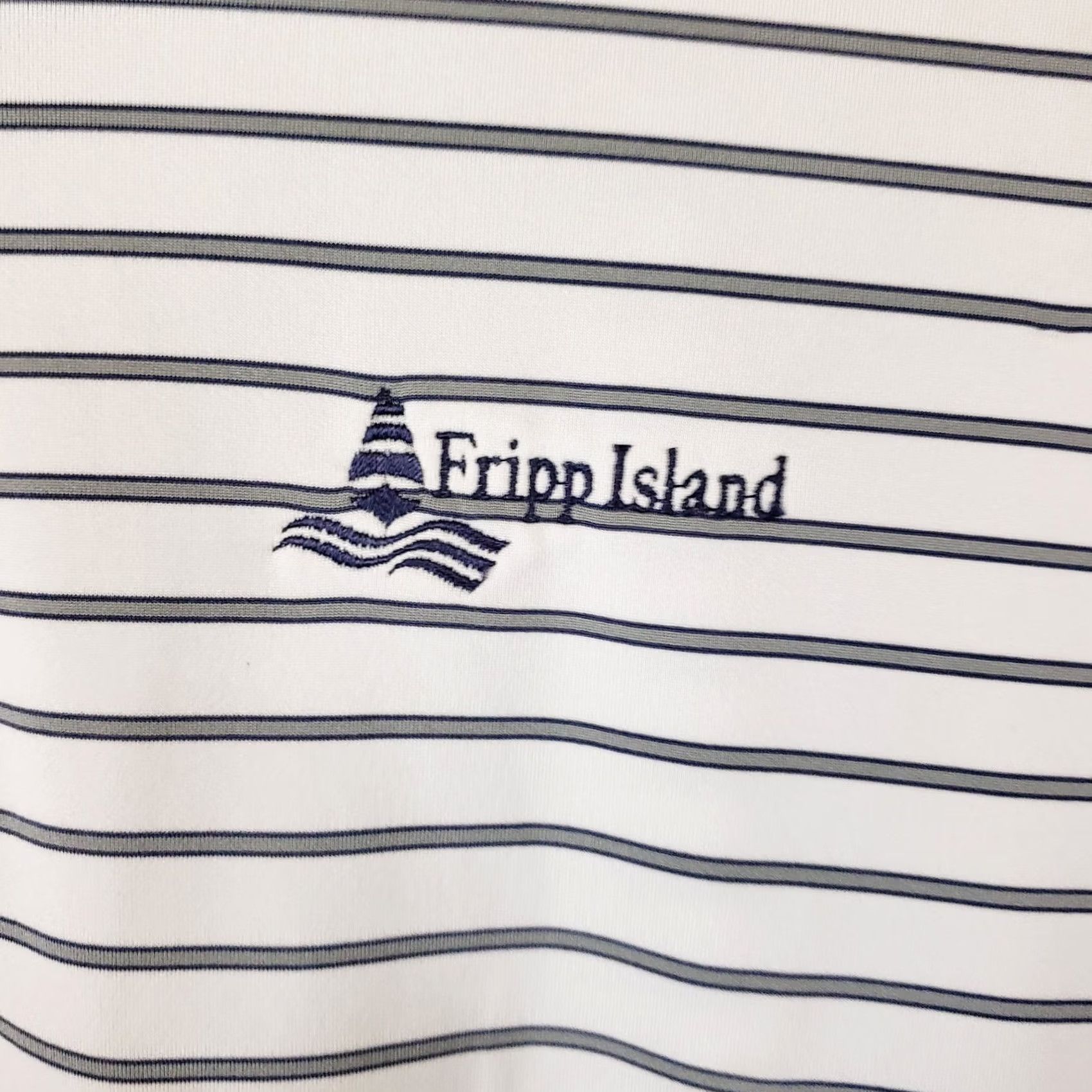 Vintage Byron Nelson Polo Mens M White Gray Striped Short Sleeve Shirt Golf Size US M / EU 48-50 / 2 - 5 Thumbnail