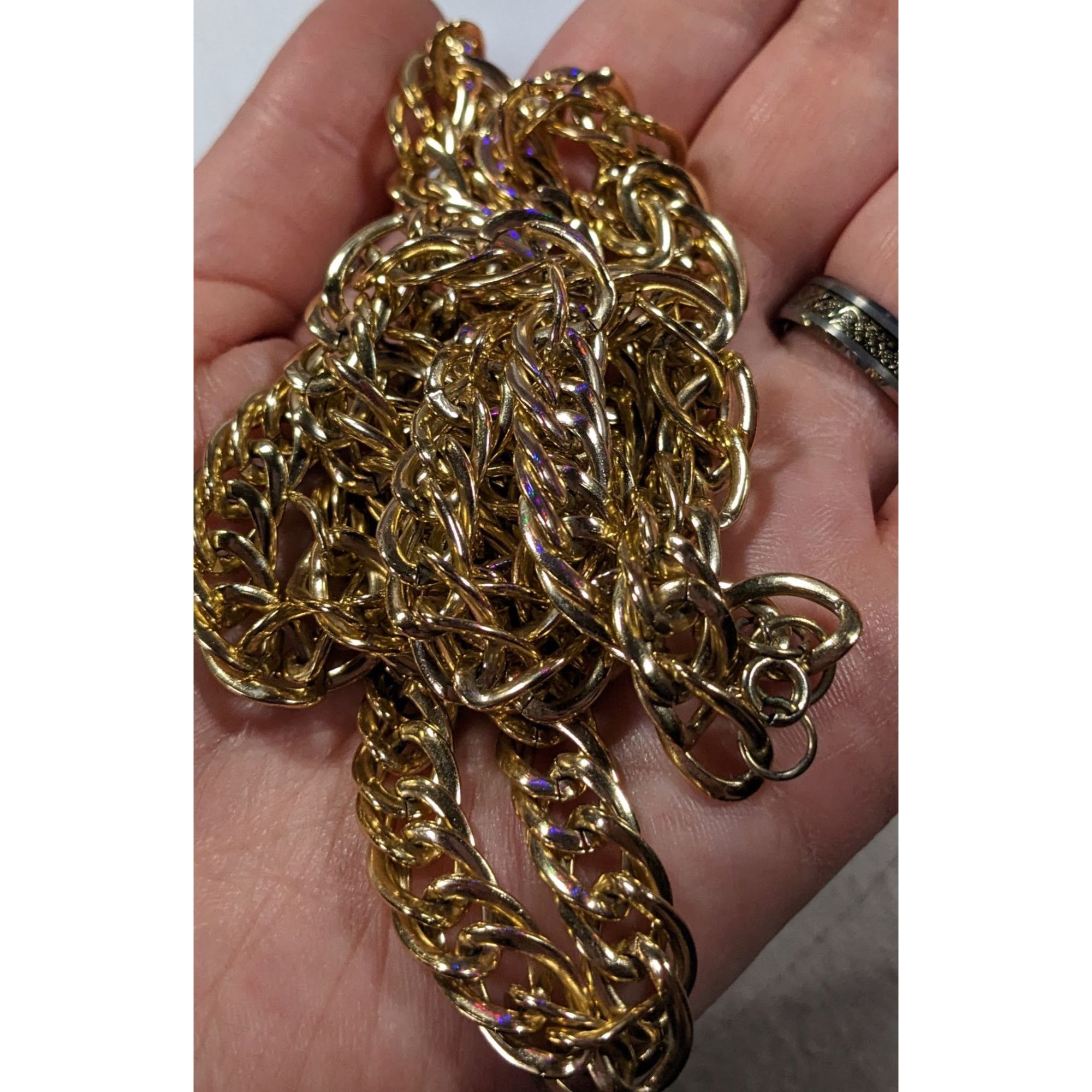 Other Classic Lightweight Bright Gold Tone Chain Necklace Size ONE SIZE - 7 Thumbnail