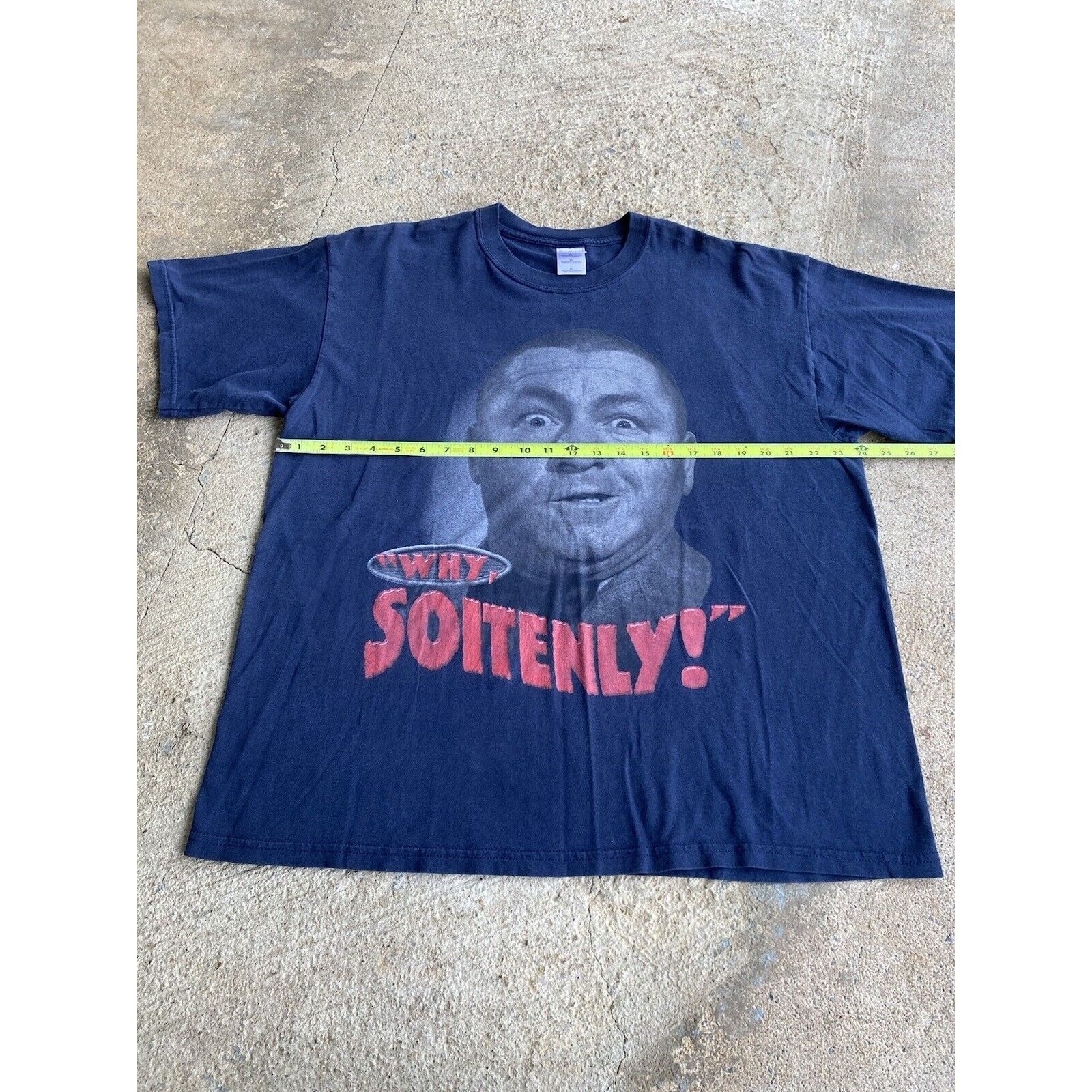 Vintage Vintage Curly Three Stooges TV Promo Shirt Why Soitenly Size US XL / EU 56 / 4 - 8 Thumbnail