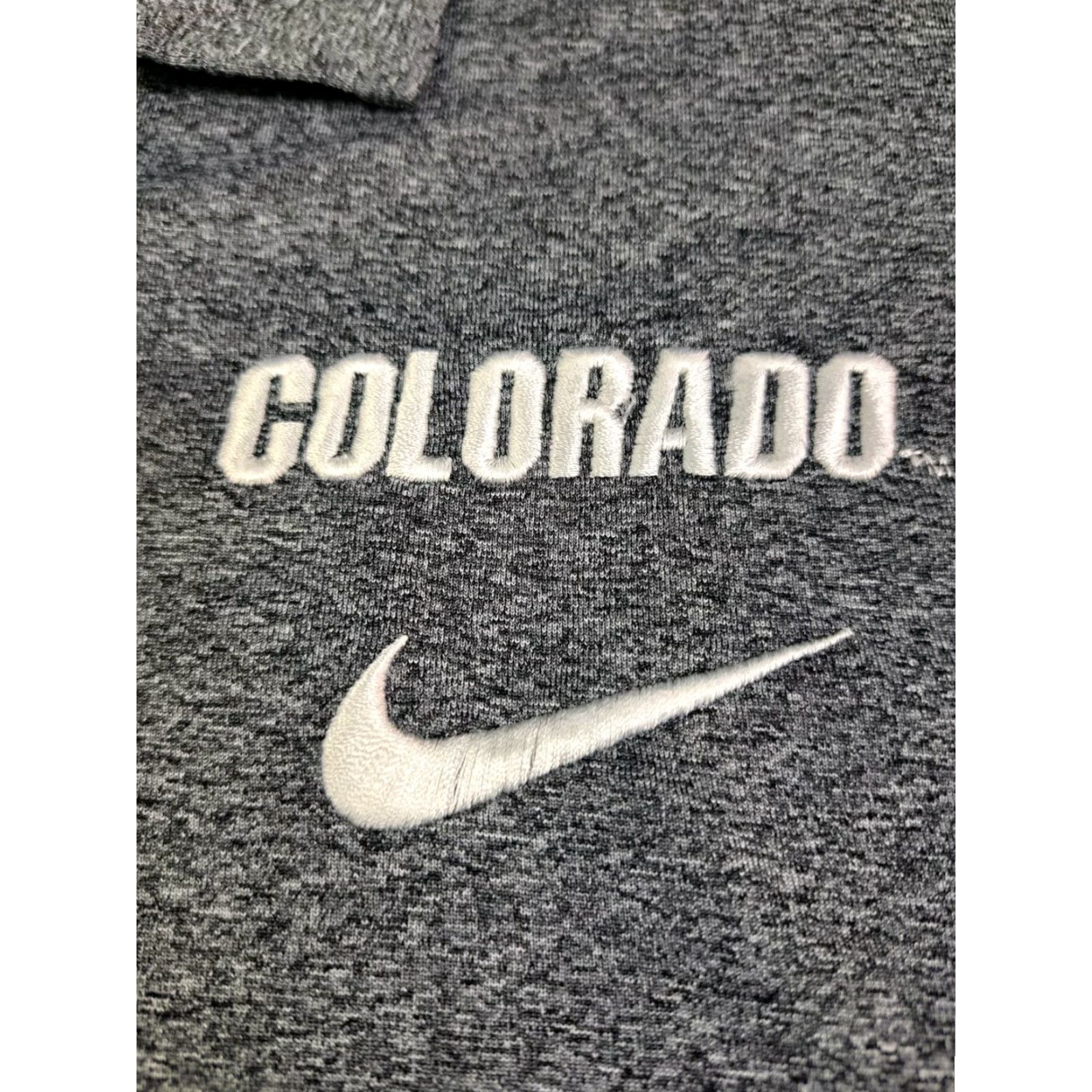 Nike Nike Dri-Fit Polo Shirt Mens Short Sleeve Colorado Buffaloes XL Grey/Tan Size US XL / EU 56 / 4 - 4 Thumbnail
