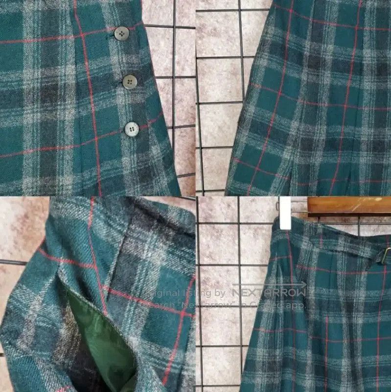 Dior Dior Wool Plaid Sleeveless Cardigan in Green . Size M / US 6-8 / IT 42-44 - 8 Thumbnail