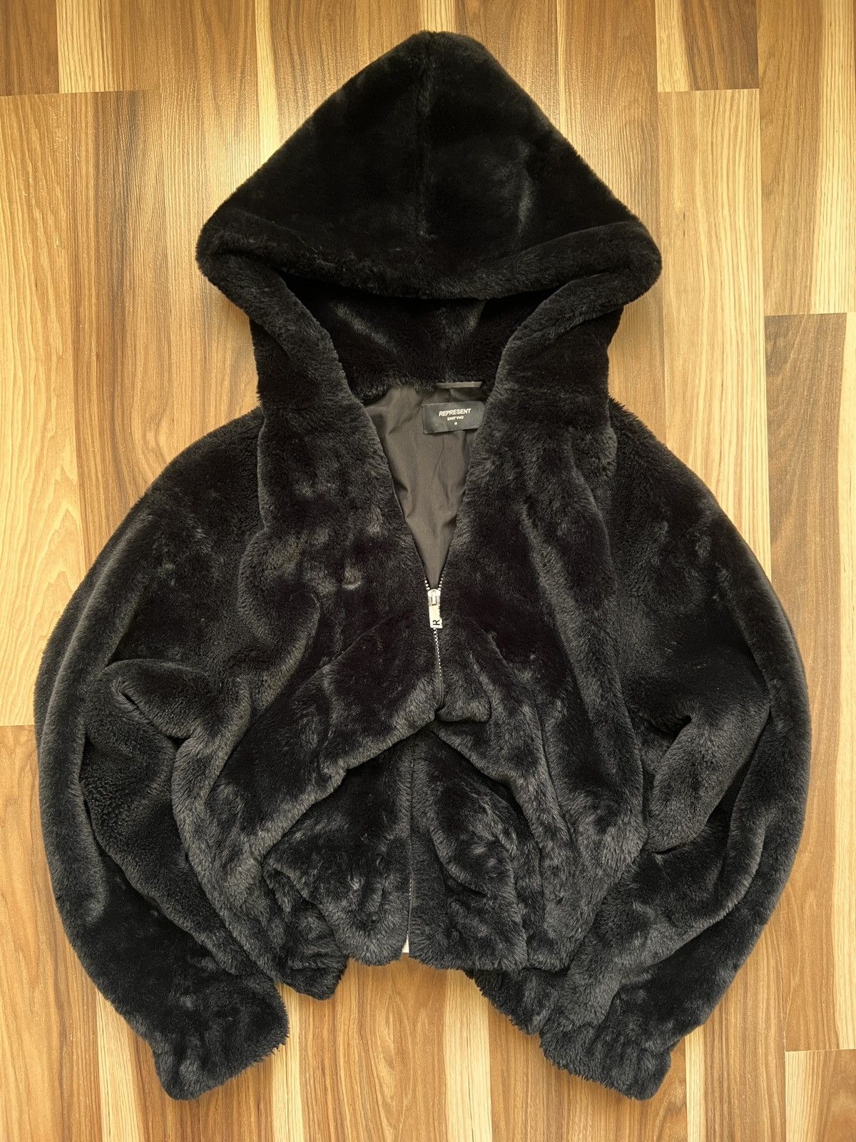 Represent Clo. Represent Faux Fur Mink Jacket Black – Size M/L Size US M / EU 48-50 / 2 - 2 Thumbnail