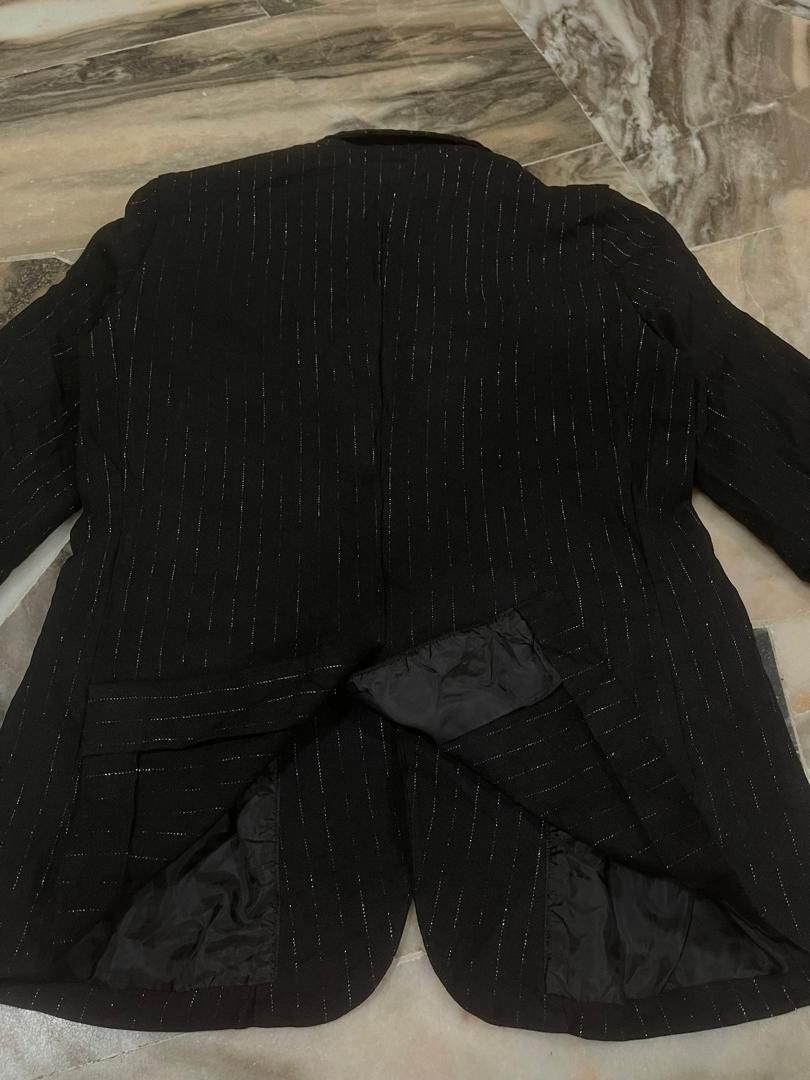 Comme des Garcons Comme des Garcons Punk Style Silver Stripe Casual Jacket Size US XS / EU 42 / 0 - 15 Thumbnail
