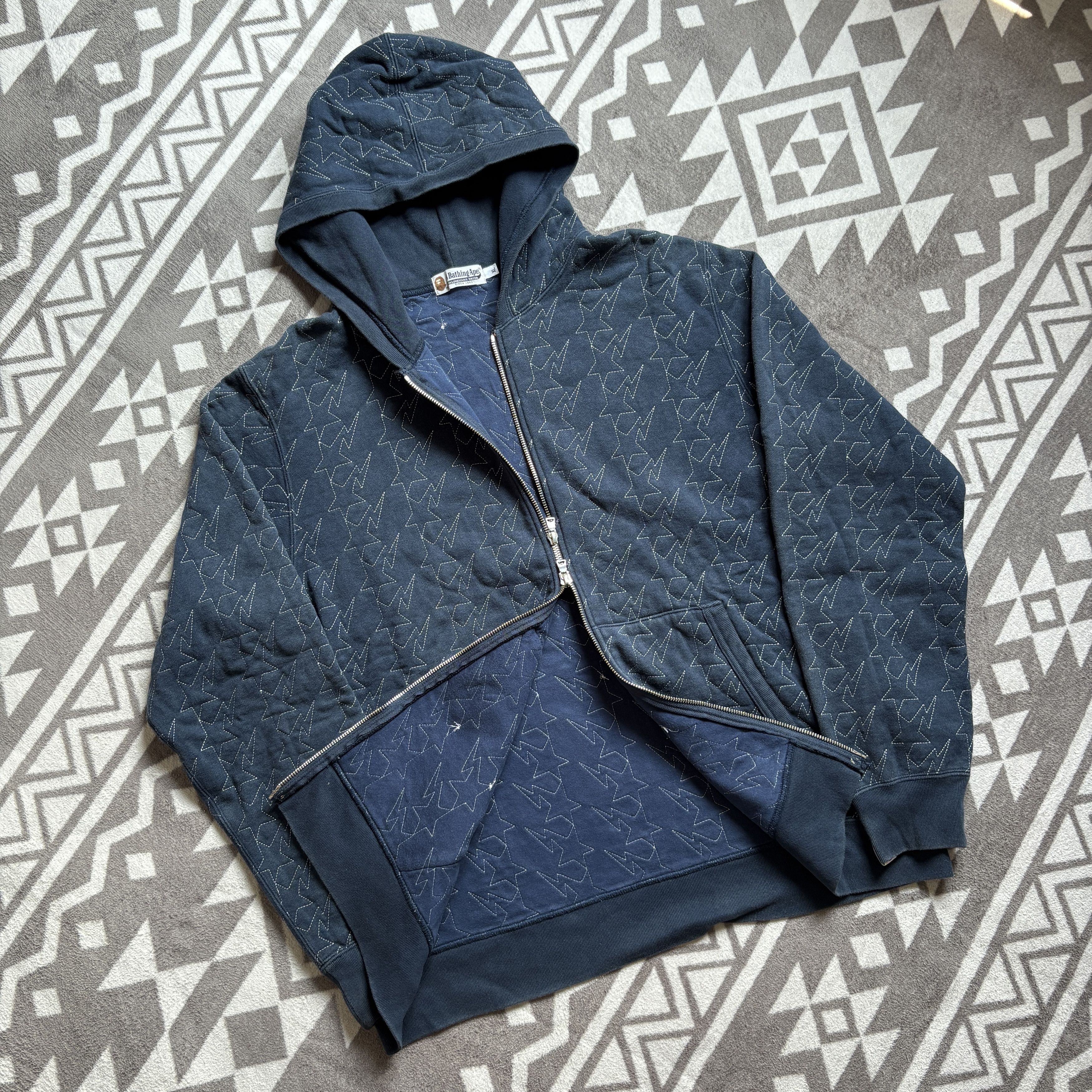 Bape RARE Bapesta Stitching hoodie Size US XL / EU 56 / 4 - 1 Thumbnail
