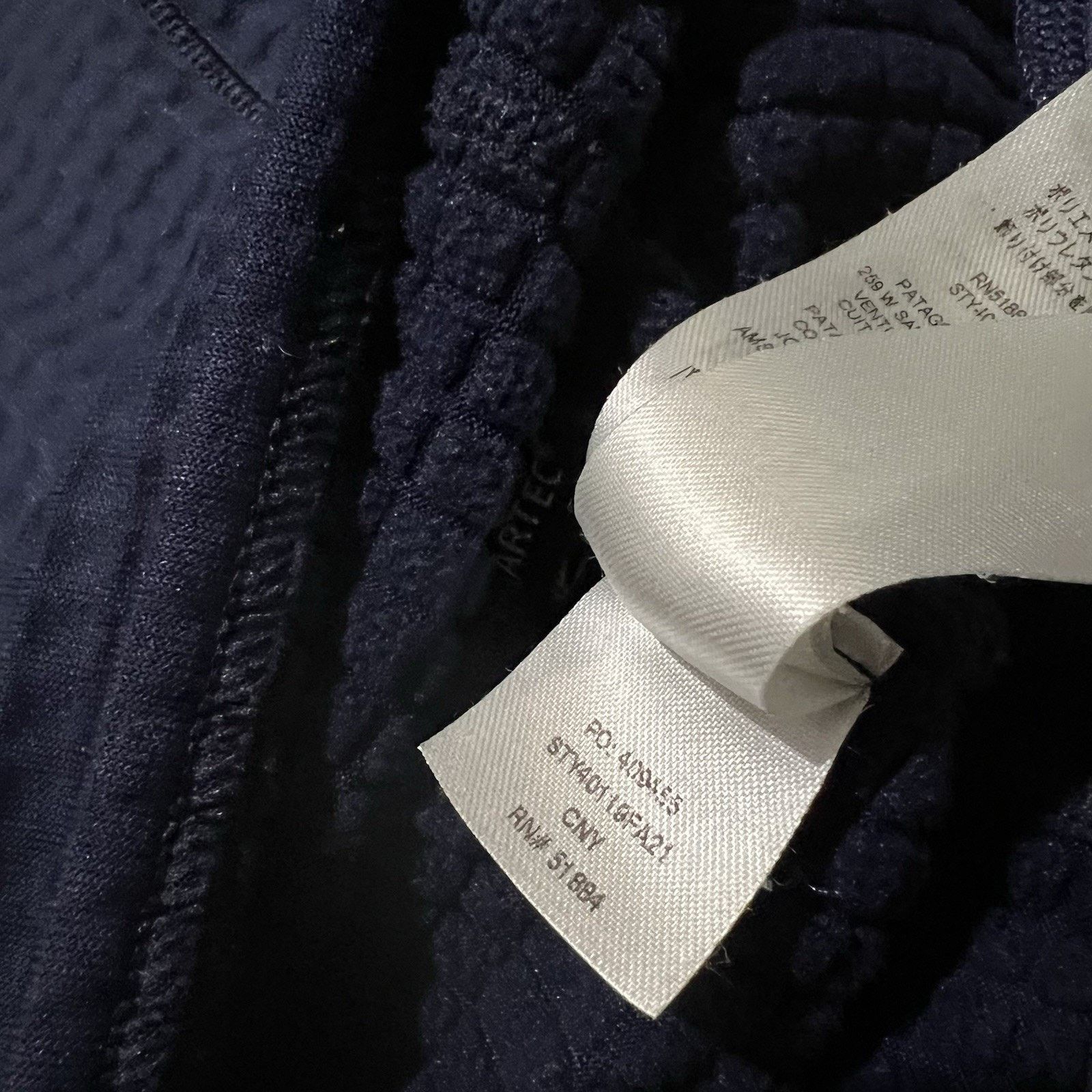 Patagonia Patagonia Pullover Navy Waffle Grid Fleece Polartec Hike M Size M / US 6-8 / IT 42-44 - 6 Thumbnail