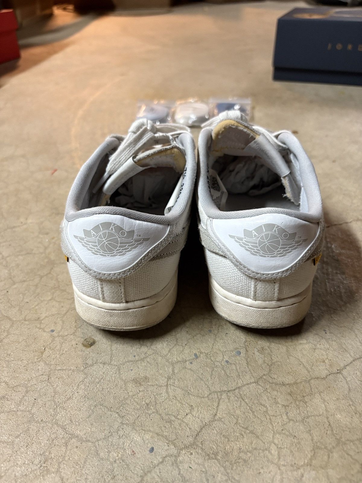 Nike Size 7.5 - Jordan 1 Retro AJKO Low SP Union White Canvas Size US 7.5 / EU 40-41 - 5 Thumbnail
