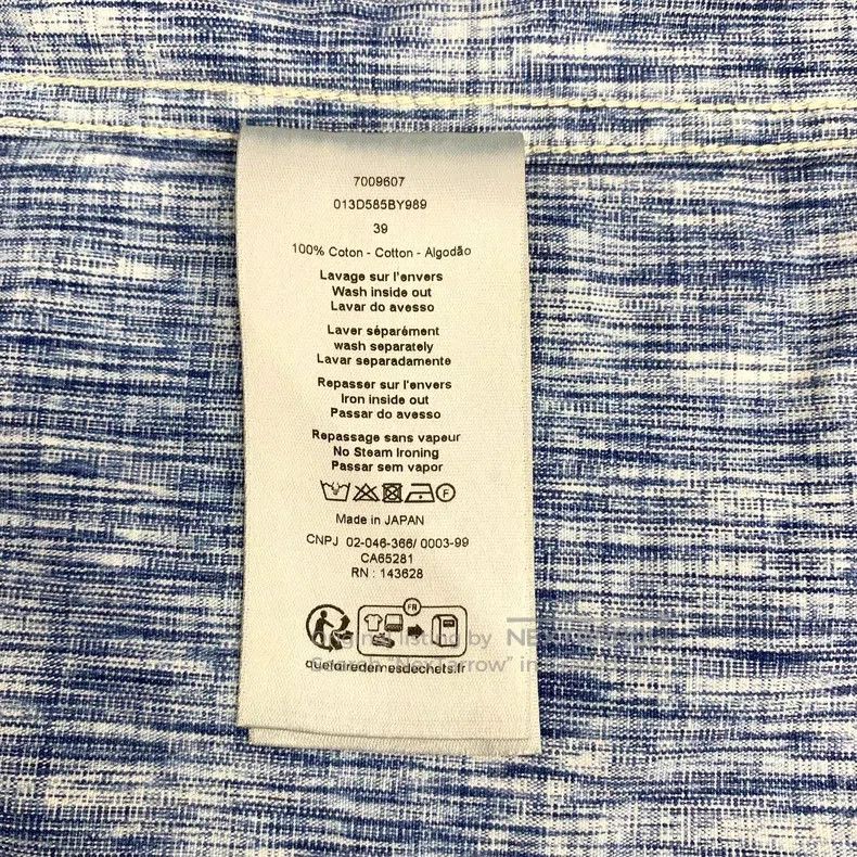 Dior Dior Size 39 Light blue logo jacquart full print cotton lap Size US XXS / EU 40 - 7 Thumbnail