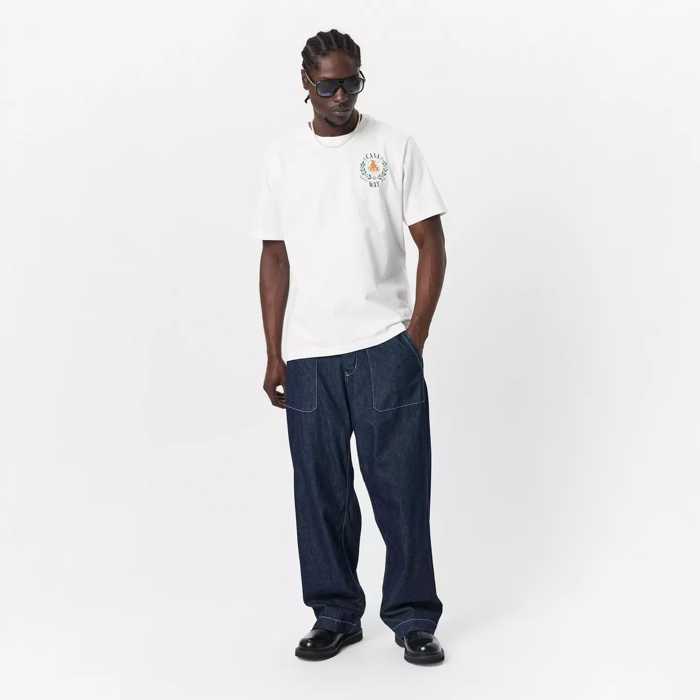 Casablanca o1g2r1mq0426 Way T-Shirt in White Size US XXL / EU 58 / 5 - 6 Thumbnail