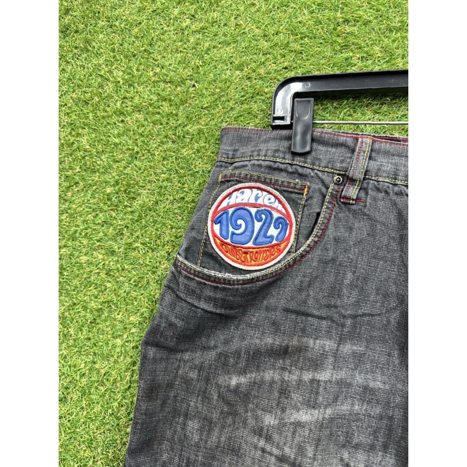Fubu VINTAGE FUBU Jeans Hip Hop Harlem Globetrotters 36x30 Large Baggy Denim Blue 2000s Mens Size US 36 / EU 52 - 5 Thumbnail