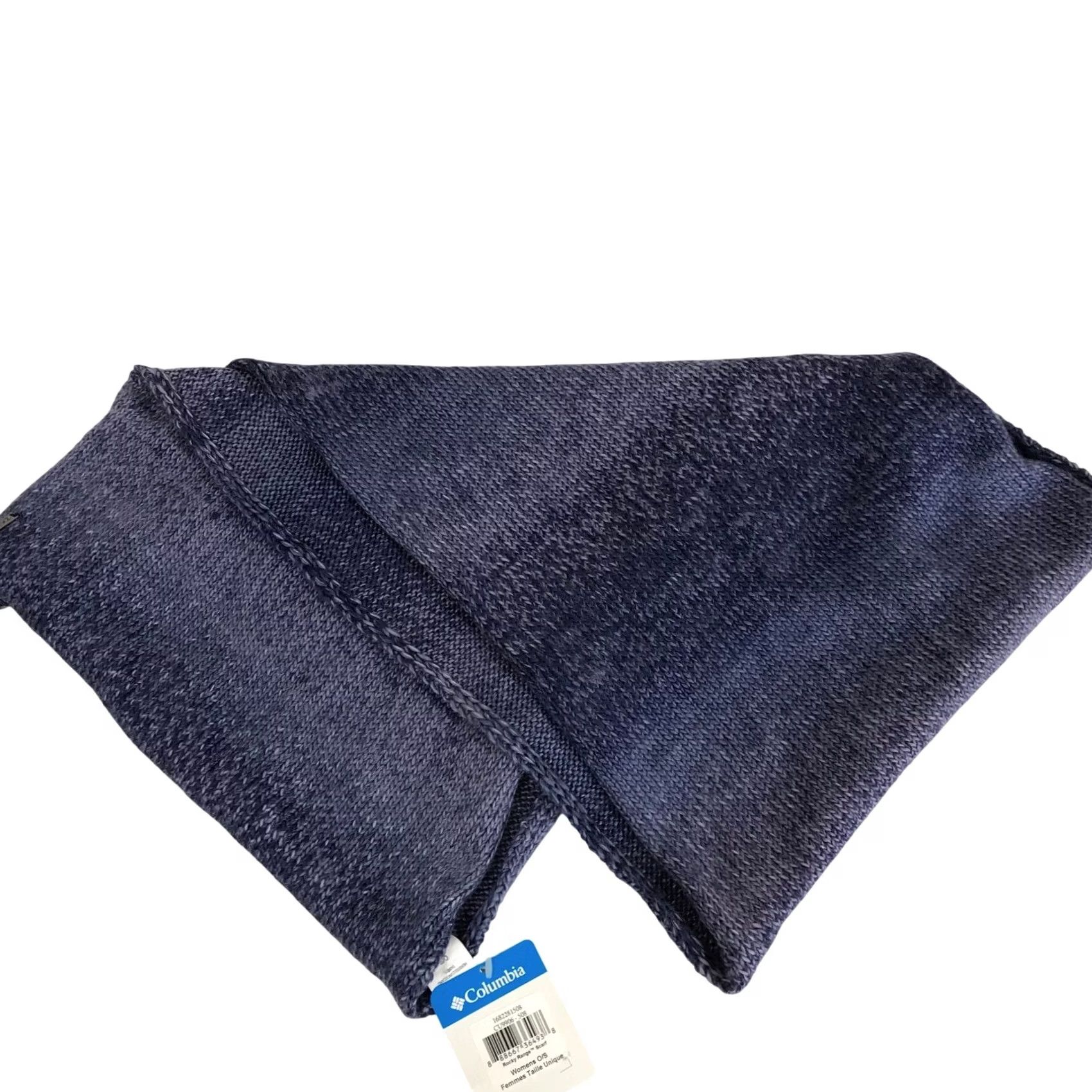 Vintage Columbia Rocky Range Womens Knit Scarf - Blue Gray Neck Warmer Size ONE SIZE - 2 Thumbnail