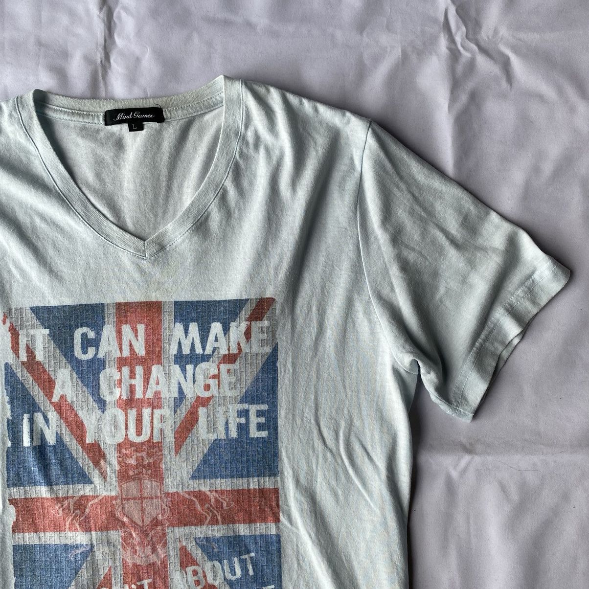If Six Was Nine × Japanese Brand × Le Grande Bleu (L.G.B.) Japanese Crazy England Poem Tees Size US L / EU 52-54 / 3 - 3 Thumbnail