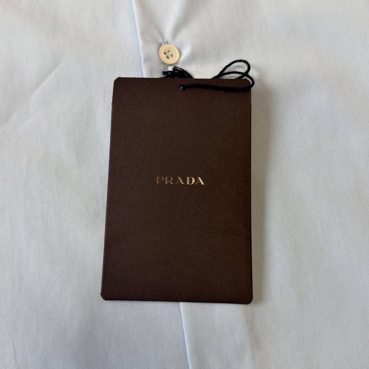 Prada S/S 24 Light Blue Cotton Boxy Fit Shirt Size US S / EU 44-46 / 1 - 6 Thumbnail