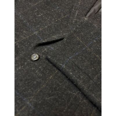 Farah Luxury Charcoal Gray Windowpane Wool Sport Coat Blazer Class Size 40R - 12 Thumbnail
