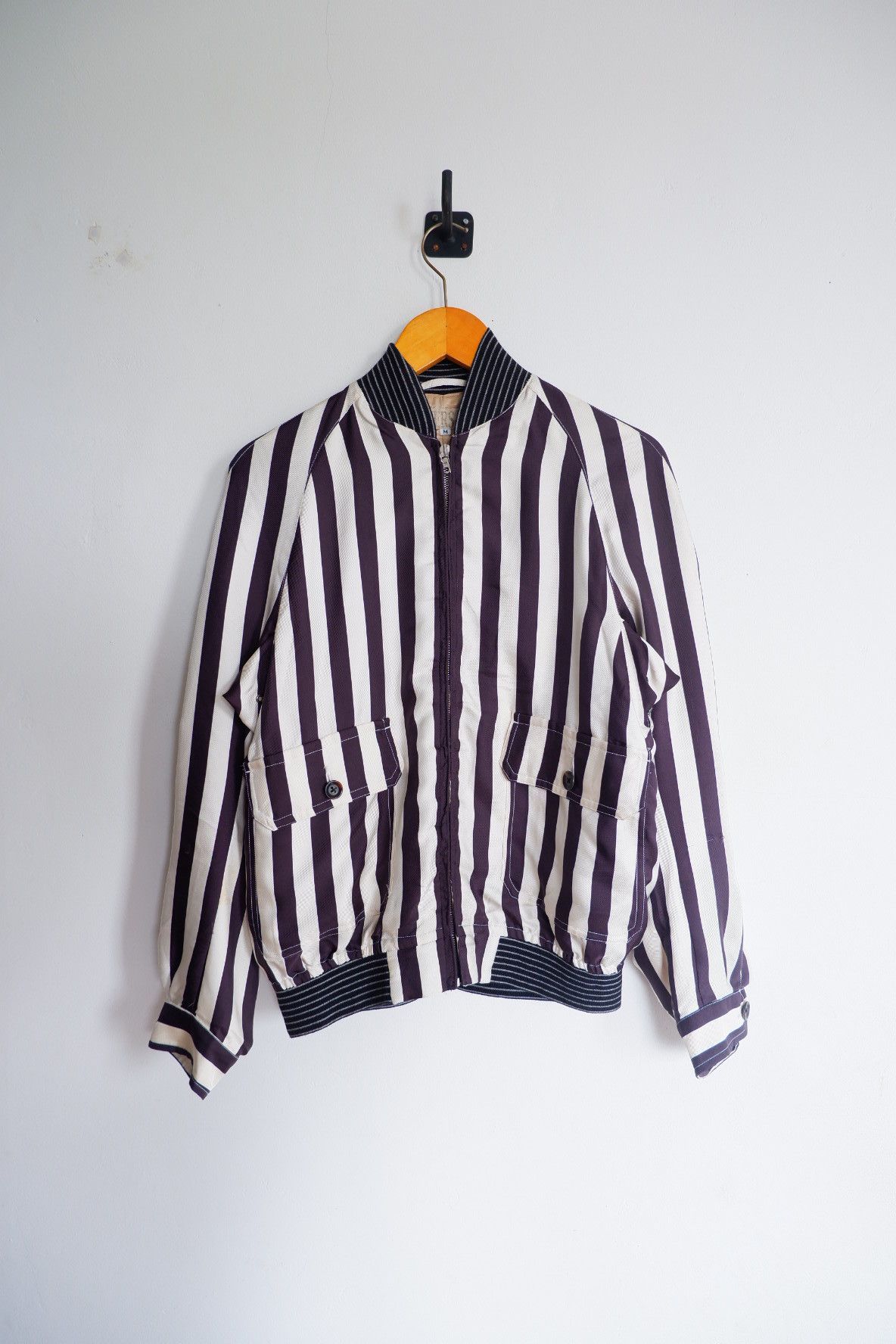 Haversack Haversack Stripes Silk Bomber Jacket Size US M / EU 48-50 / 2 - 1 Thumbnail
