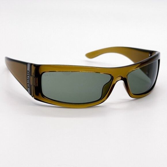 Gucci NEW GUCCI SUNGLASSES GG1492S 003 BROWN/GREEN UNISEX EYEWEAR Size ONE SIZE - 4 Thumbnail