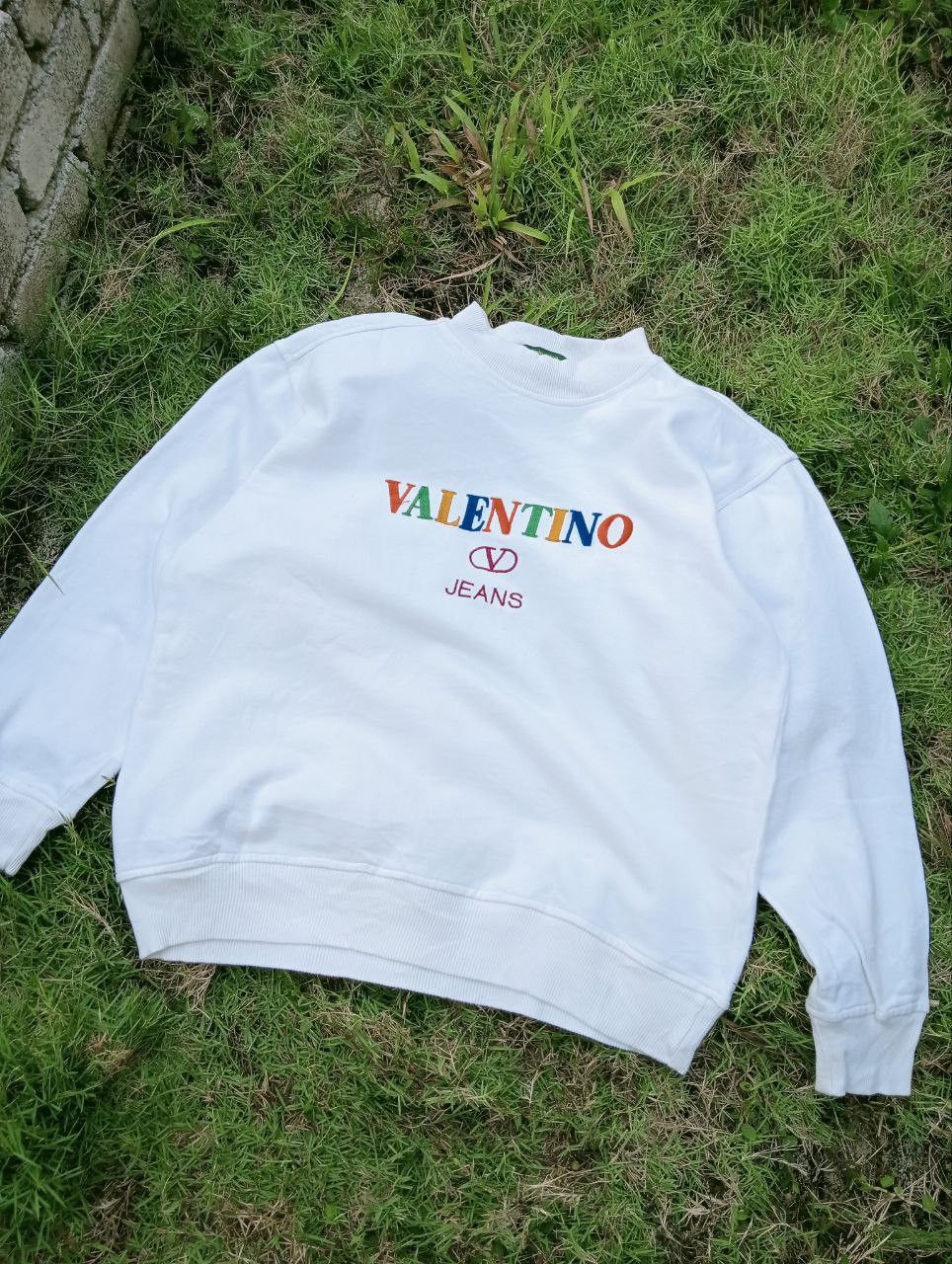 Valentino VINTAGE VALENTINO MULTICOLOUR SPELLOUT CREWNECK - SIZE M Size US M / EU 48-50 / 2 - 1 Thumbnail