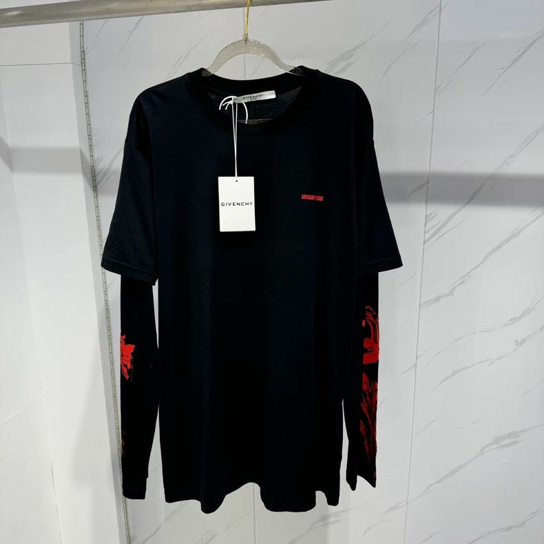 Givenchy Givenchy Flame large logo long-sleeve sweatshirt Size US S / EU 44-46 / 1 - 1 Thumbnail