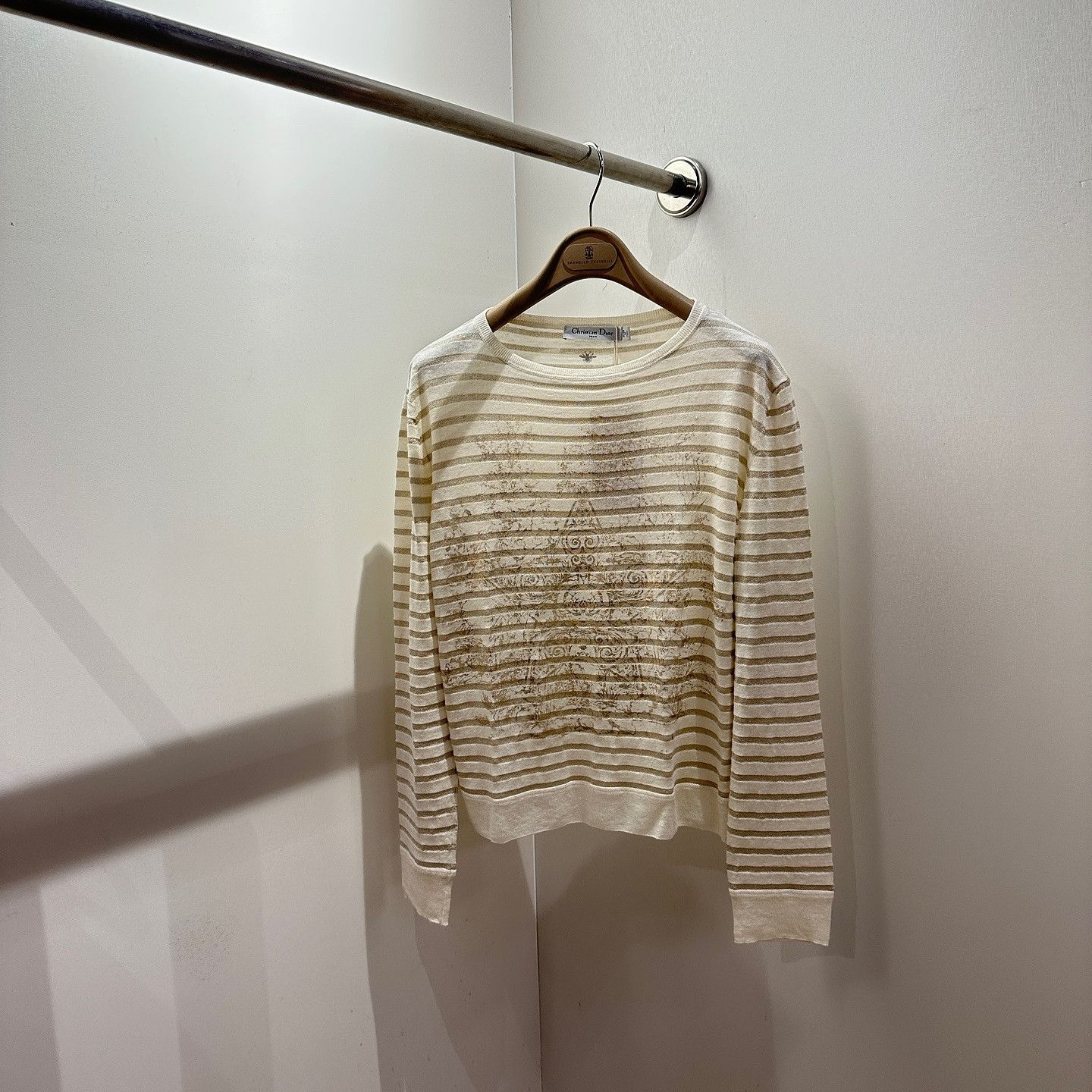 Dior Dior Metallic Striped Sweater Size S Size XS / US 0-2 / IT 36-38 - 1 Thumbnail