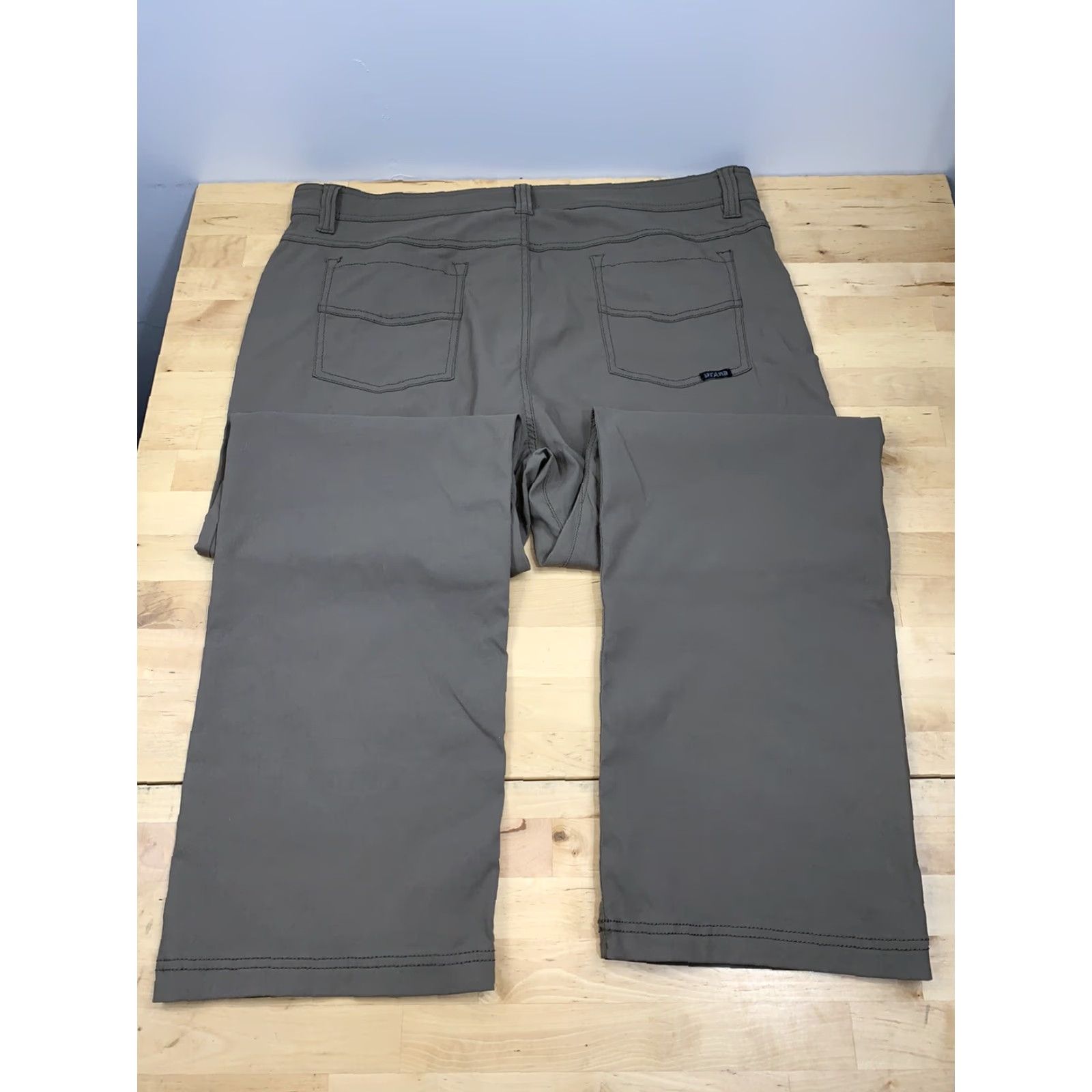 Prana prAna Breathe Zion Brion Slim Fit Mens Pants 38x29.5 Khaki Outdoor Hiking Beige Khakis Slimming Mens Size US 38 / EU 54 - 4 Thumbnail