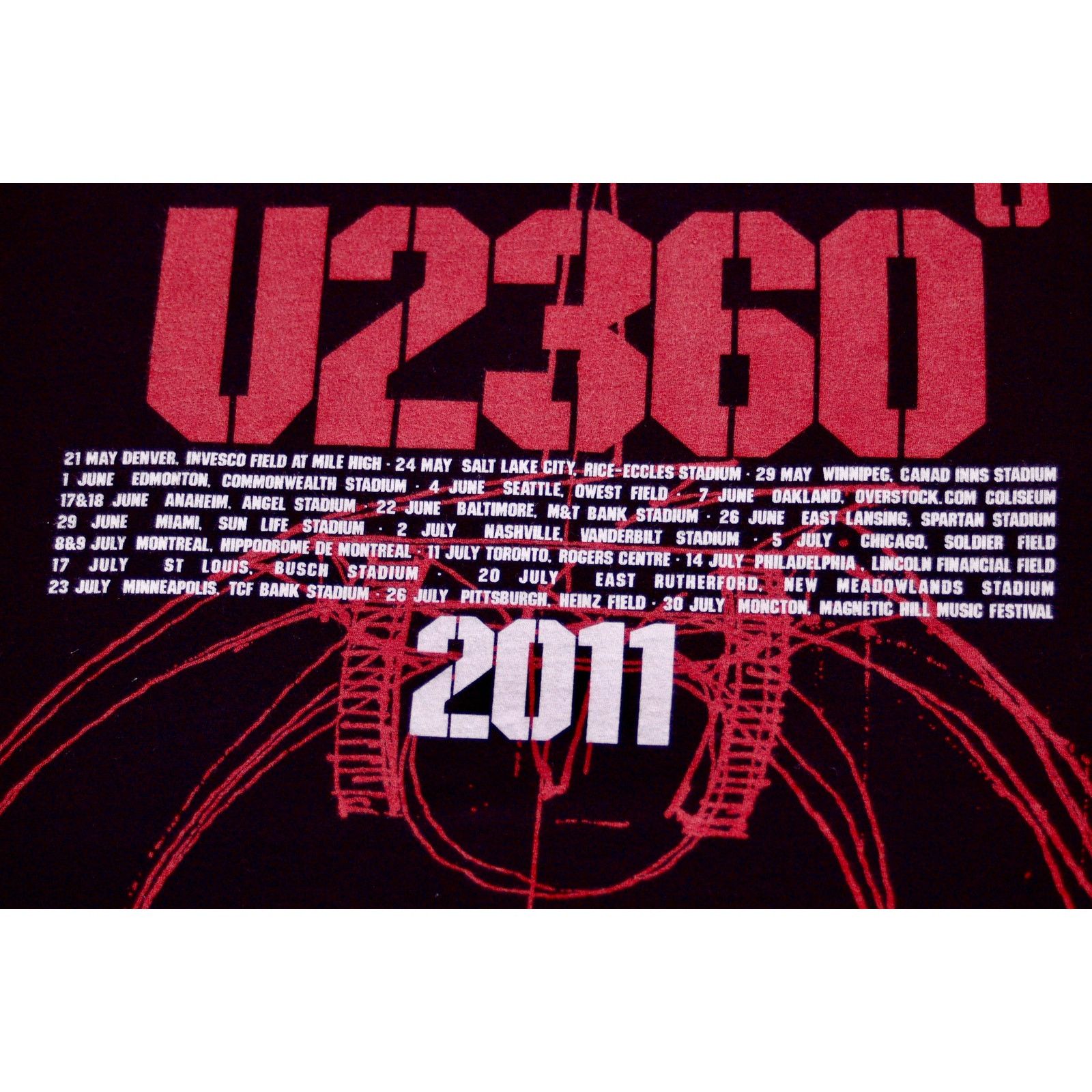 American Apparel U2 360 Tour 2011 Official T-Shirt | American Apparel | M Size US M / EU 48-50 / 2 - 1 Thumbnail