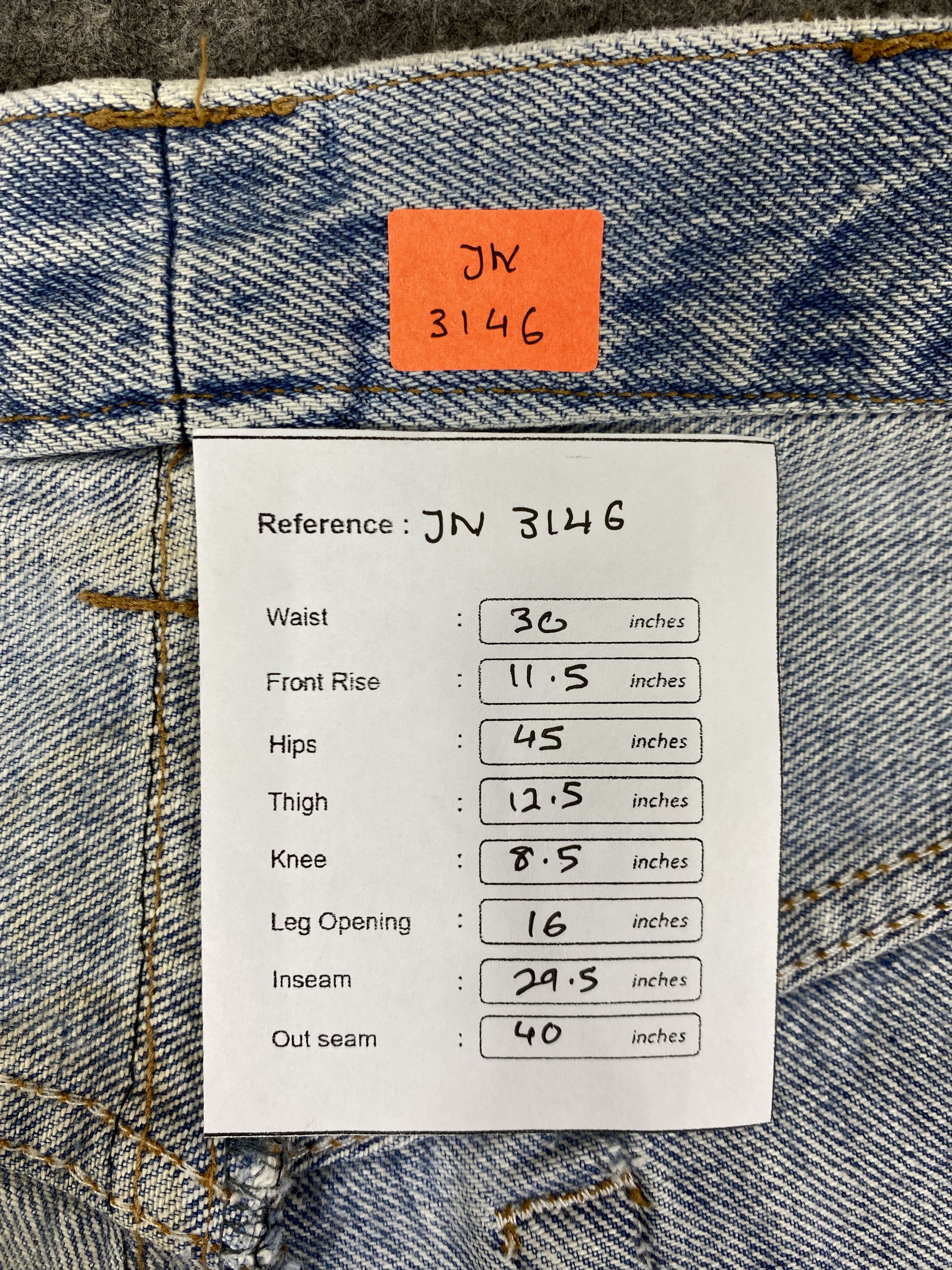 Levi's Light Blue Wash Vintage Levis 501 Jeans 30x29.5 - JN3146 Size US 30 / EU 46 - 8 Thumbnail
