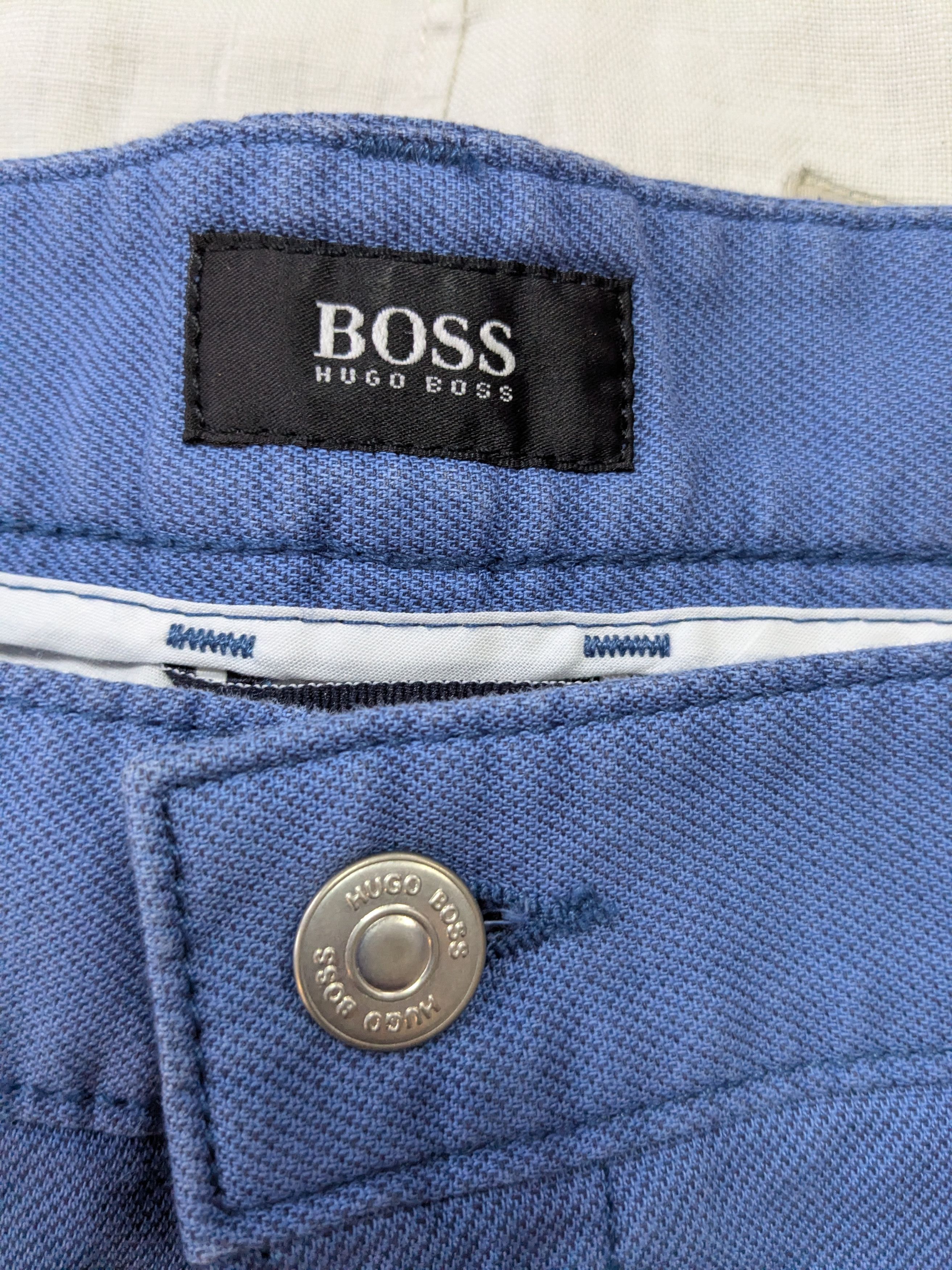 Hugo Boss Hugo Boss Slim Fit Stretch Pants – Blue, Size 40/34 Size US 40 / EU 56 - 3 Thumbnail