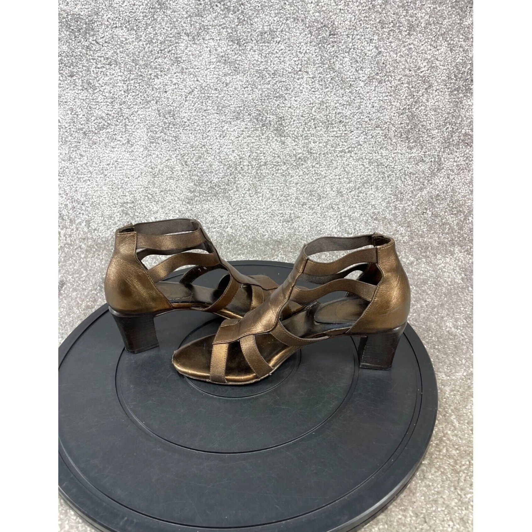 Vintage Rangoni Sandals Womens Size 7 Extra Large XL Brown Leather Size US 7 / IT 37 - 4 Thumbnail