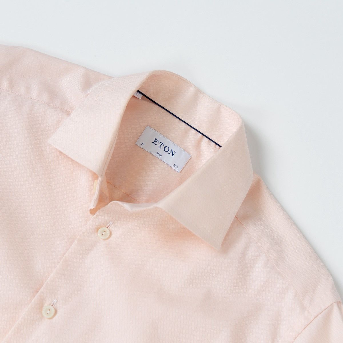 Eton Eton Men Light Pink Button Up Dress Shirt Long Sleeve Formal Size US M / EU 48-50 / 2 - 4 Thumbnail