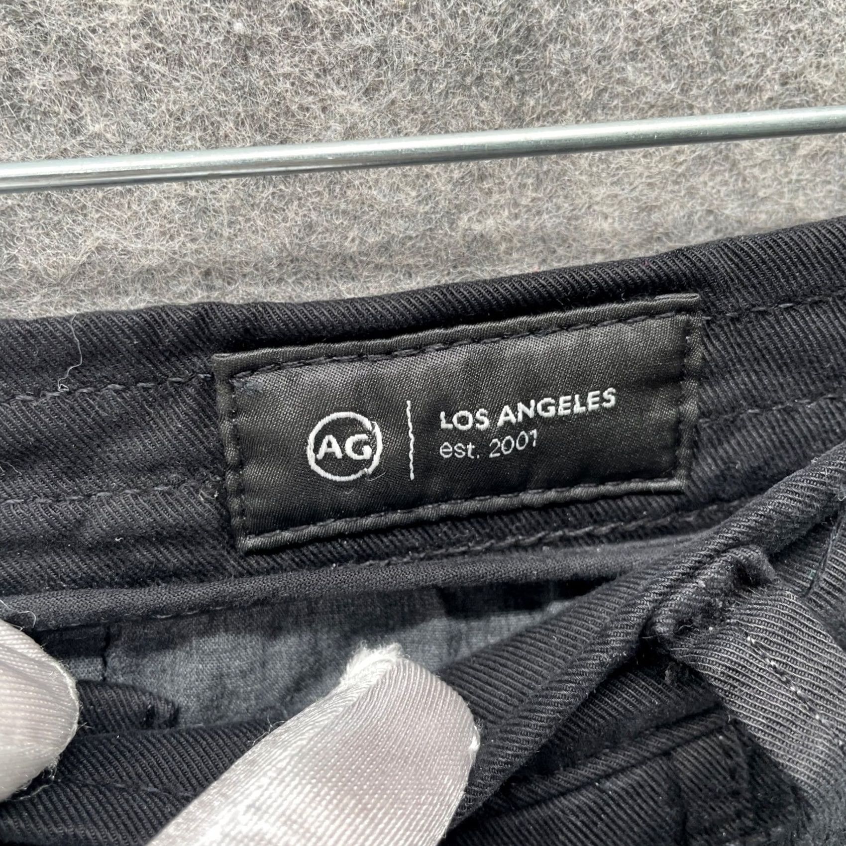 Vintage VINTAGE? No. AG Adriano Goldschmied Caden Wide Leg Twill Pants Womens 34 Black High Rise Size 24" / US 00 / IT 34 - 6 Thumbnail