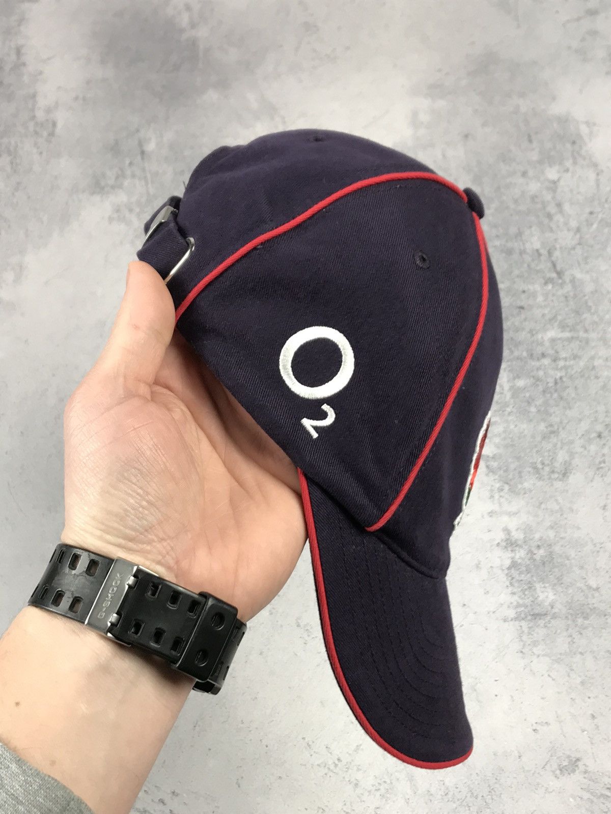 Nike × Vintage Vintage Nike Canterbury England Rugby O2 Swoosh Cap Hat Size ONE SIZE - 6 Thumbnail