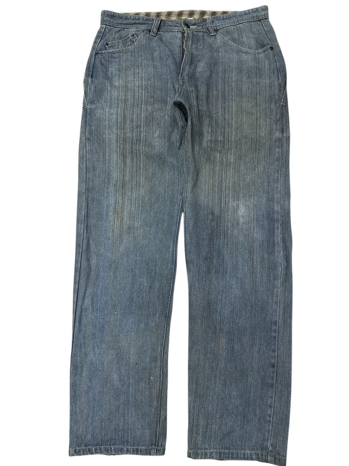 Kapital Blue Stripe Indigo Multipocket Baggy Denim Flip The scrips. Size US 36 / EU 52 - 1 Thumbnail