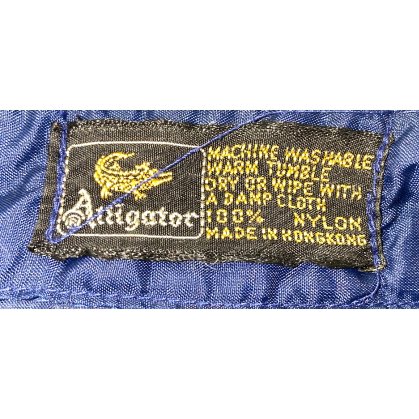 Vintage Alligator Jacket Mens Full Zip Nylon Blue XL Regular Full Zip Jacket 26" Armpit Menswear Size US XL / EU 56 / 4 - 6 Thumbnail