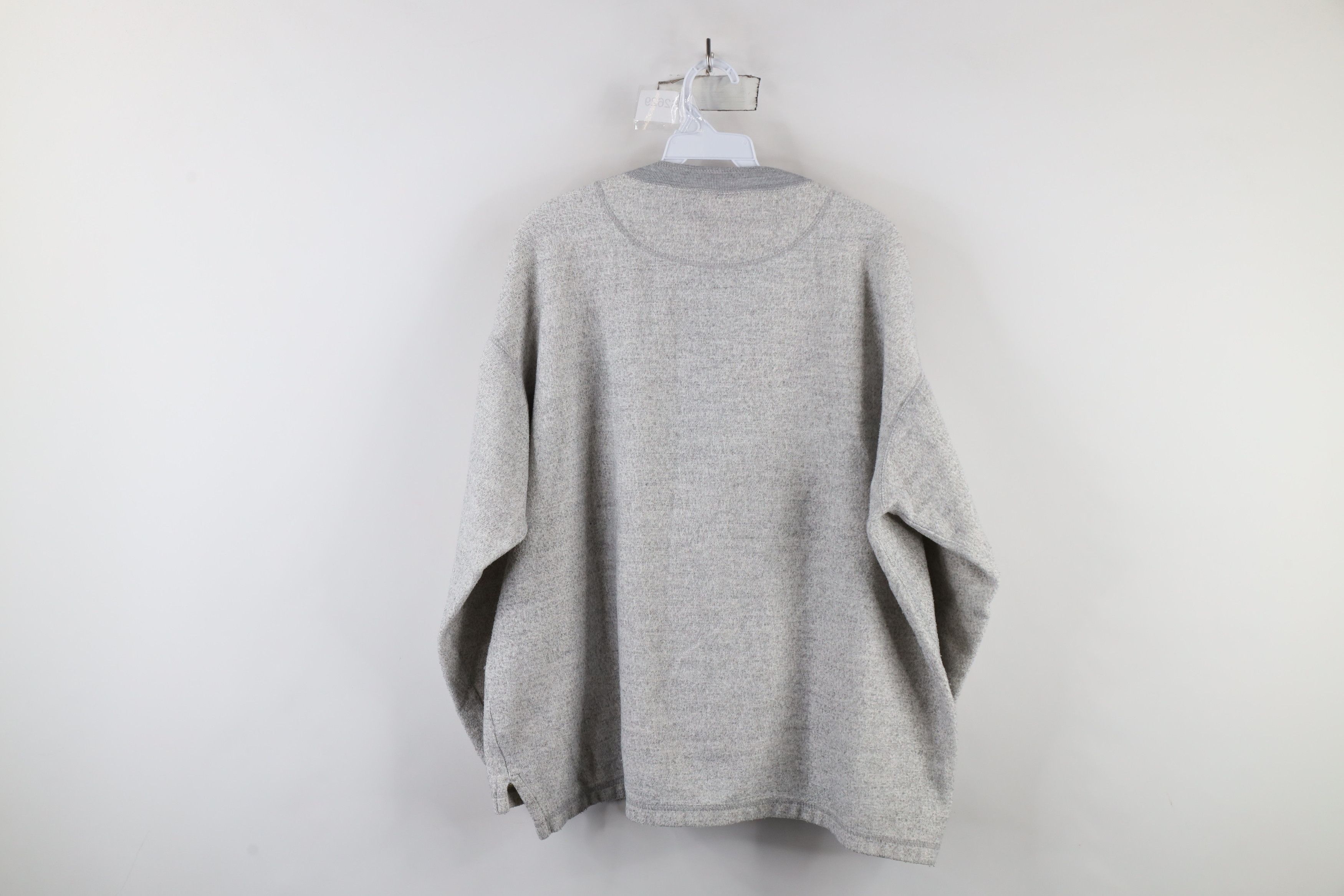 Vintage Vintage 90s Reverse University of Michigan Henley Sweatshirt Size US XL / EU 56 / 4 - 9 Thumbnail
