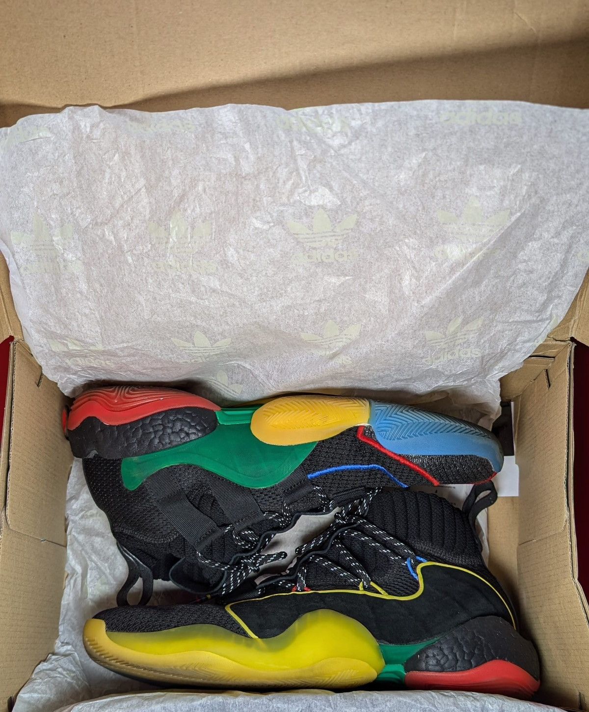 Adidas × Pharrell Size 10.5 - Adidas Pharrell X Crazy BYW X Gratitude Empathy Size US 10.5 / EU 43-44 - 8 Thumbnail