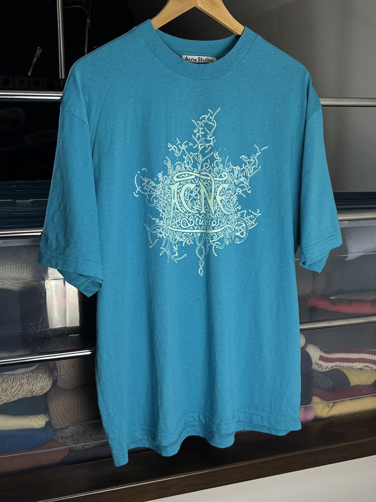 Acne Studios Acne Studios glow in the dark logo tee t-shirt Size US S / EU 44-46 / 1 - 2 Thumbnail