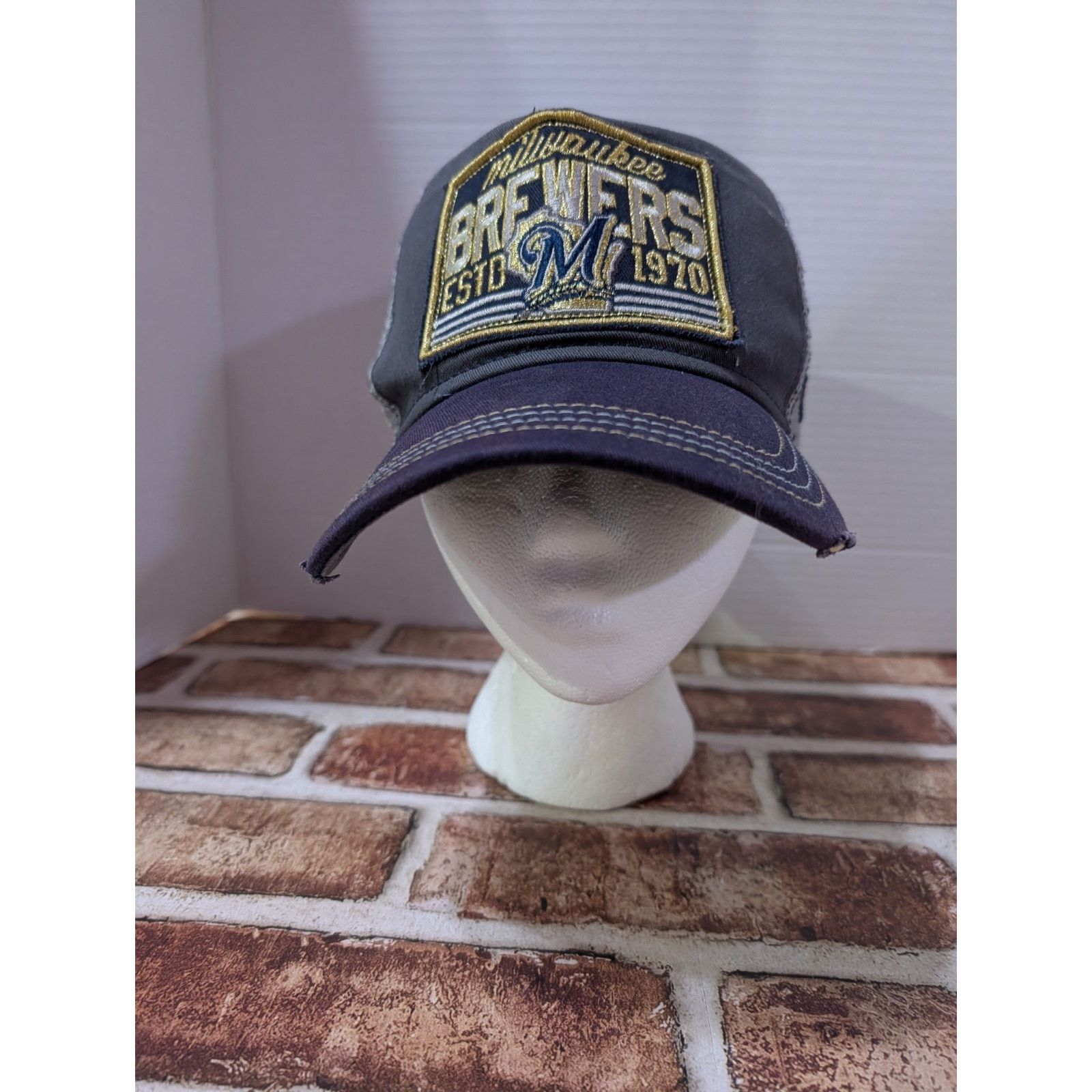 New Era New Era Milwaukee Brewers Baseball Hat Cap Adjustable Snap Size ONE SIZE - 1 Thumbnail