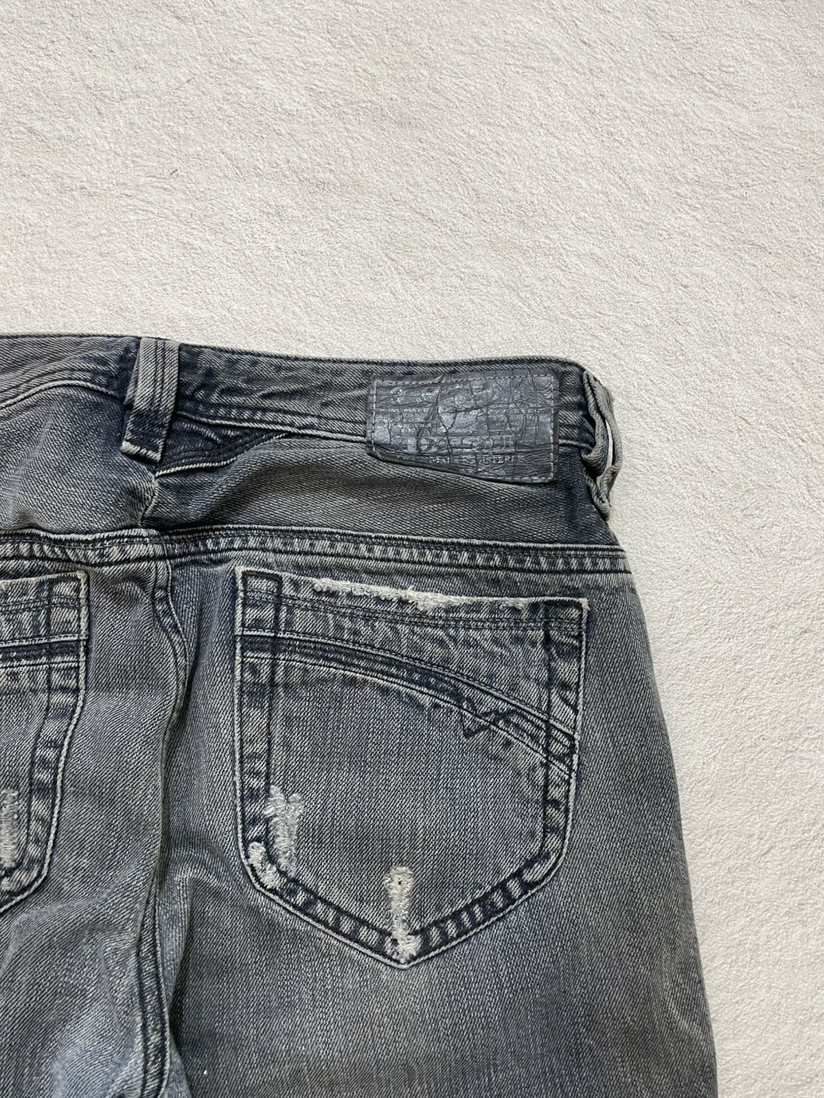 Kapital 2000s Diesel Thanaz Denim Ripped Jeans wash Ifsix LGB Number Size US 30 / EU 46 - 11 Thumbnail