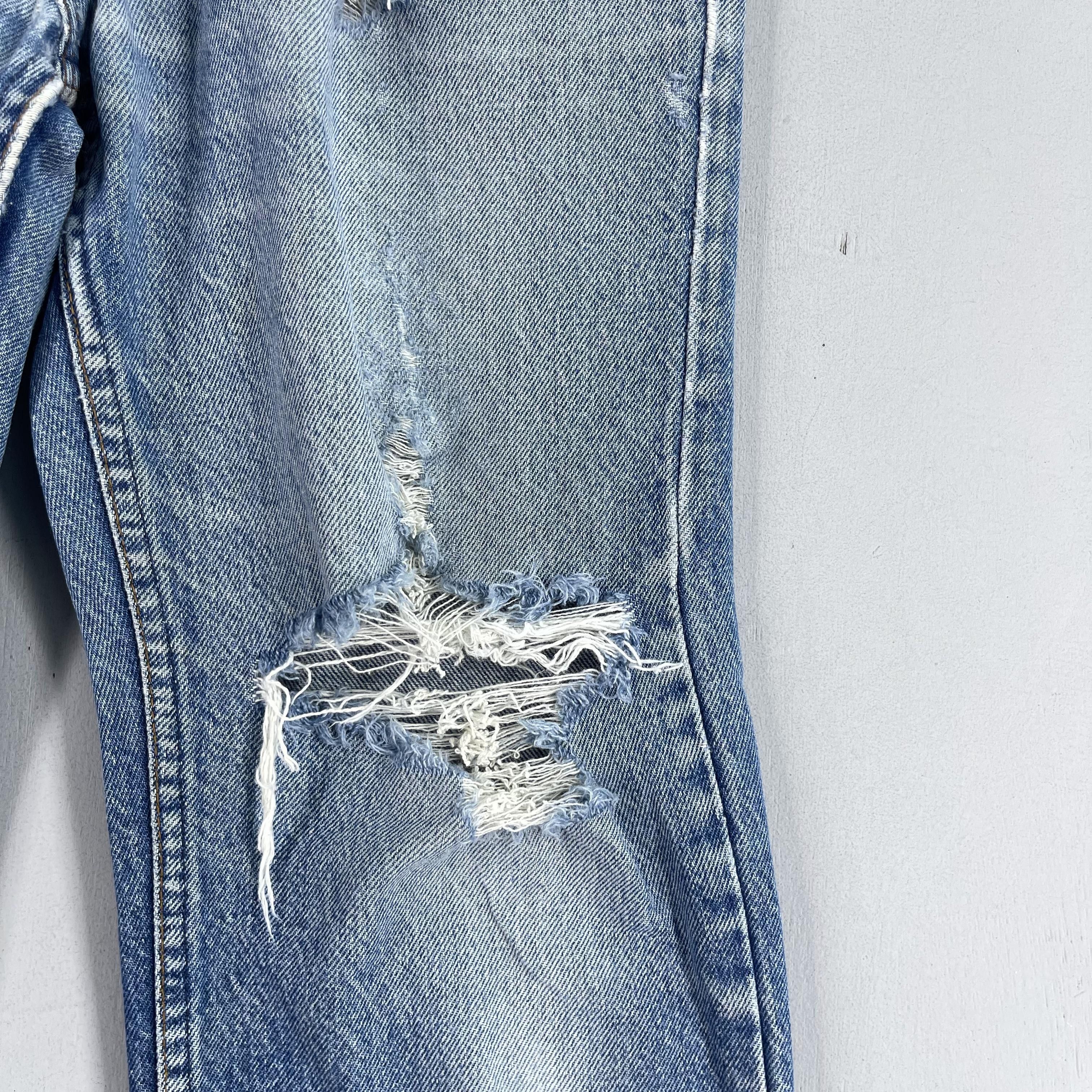 Levi's × Vintage Size 32 Vintage Levis 505 80s Orange Tab Distressed Jeans Size US 32 / EU 48 - 3 Thumbnail