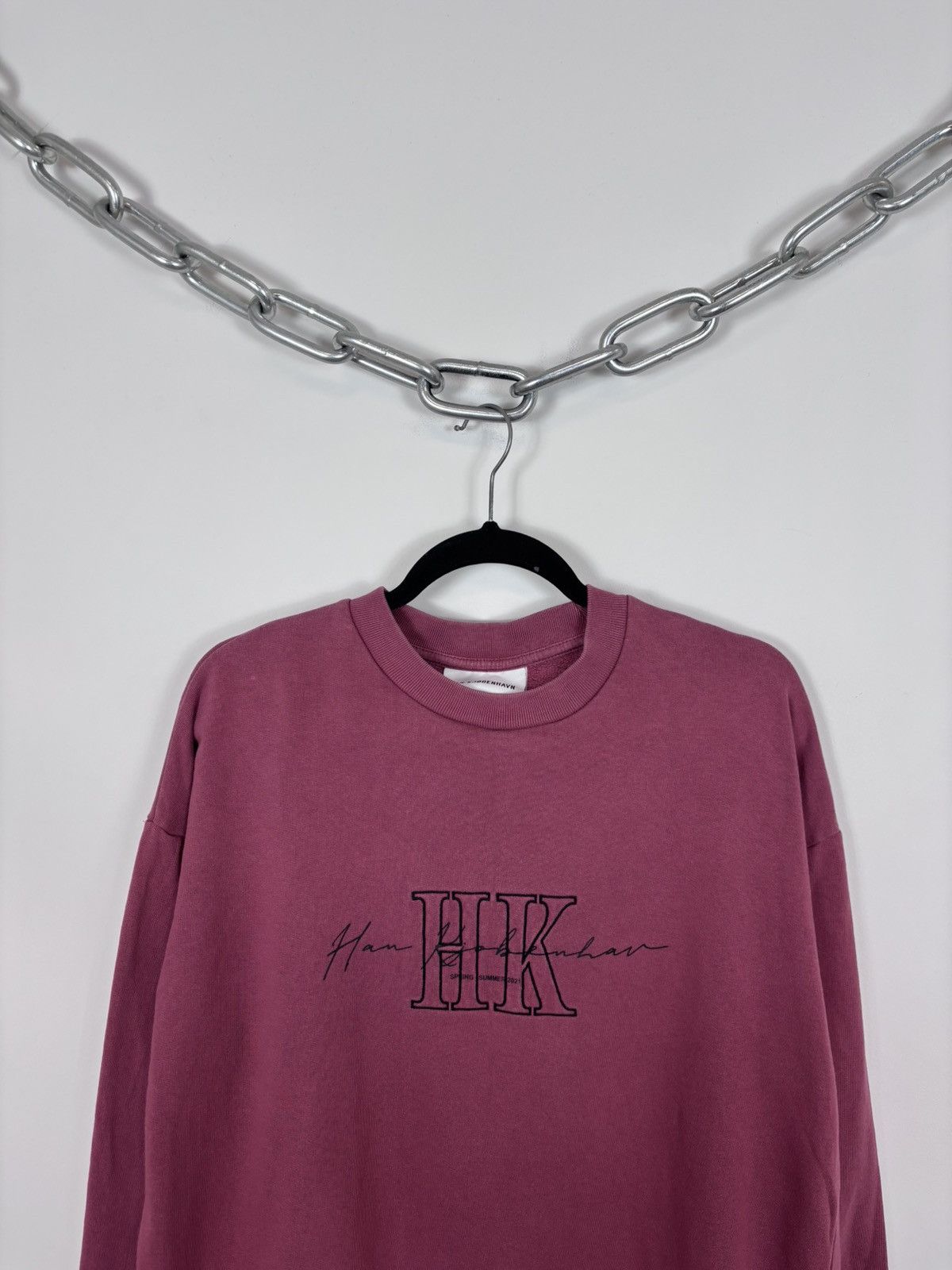 Han Kjobenhavn Han Kjobenhavn Men’s SS21 Big Embroidered Logo Sweatshirt Size US M / EU 48-50 / 2 - 2 Thumbnail