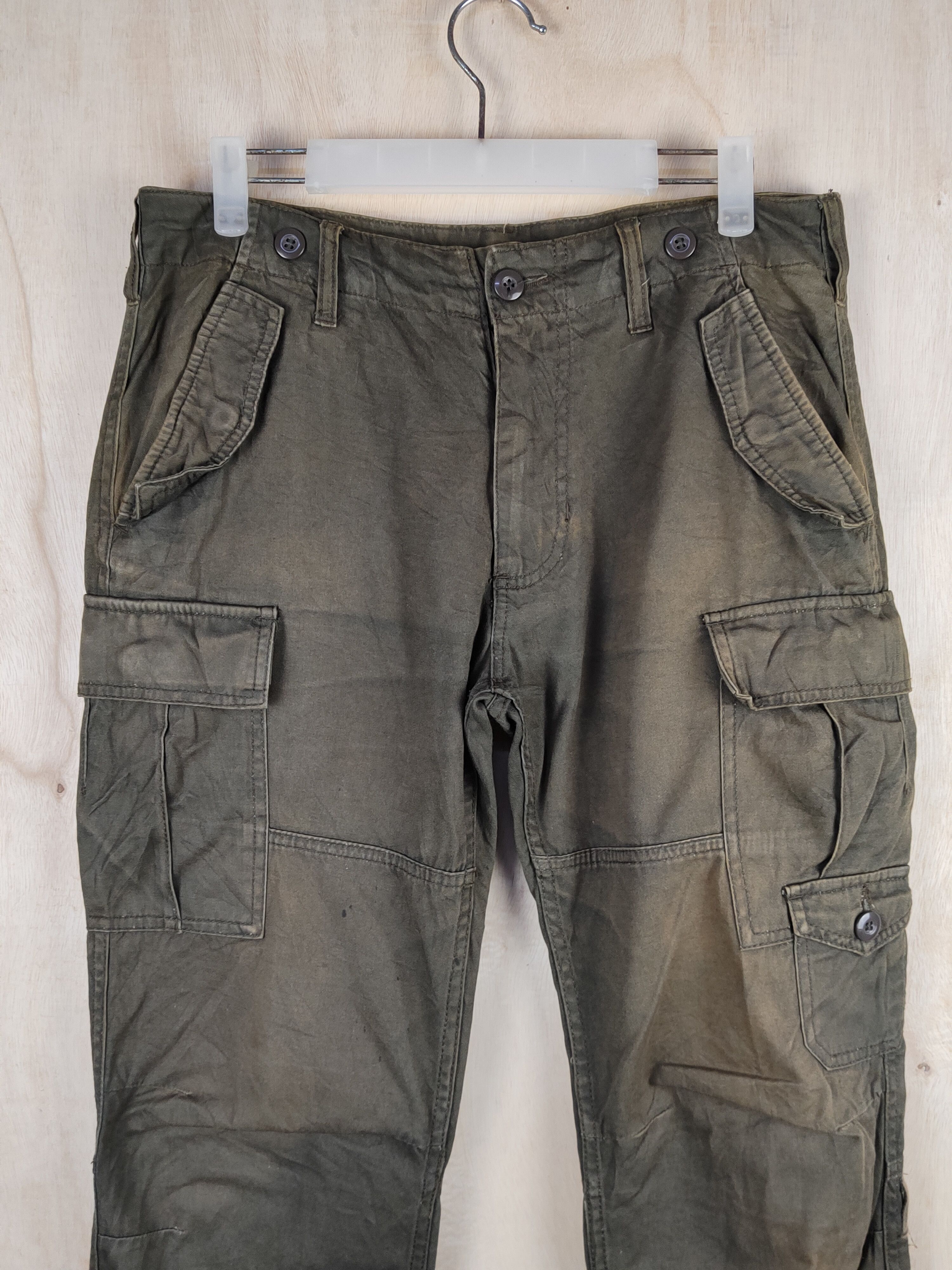 Japanese Brand Japanese Brand Brown Multipocket Tactical Cargo Pants #S2423 Size US 31 - 2 Thumbnail