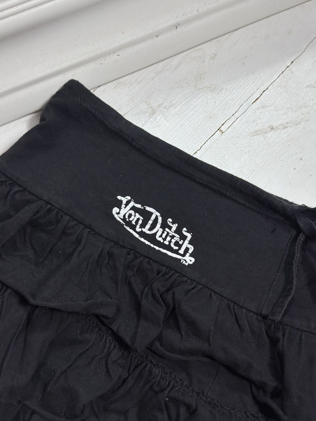 Von Dutch VINTAGE VON DUTCH 2000s RUSHES MINI SKIRT Size 28" / US 6 / IT 42 - 4 Thumbnail
