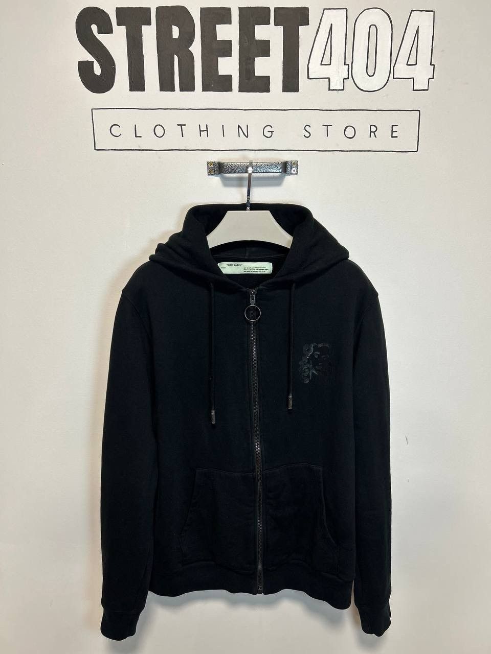 Off-White Temperature Zip Hoodie Black