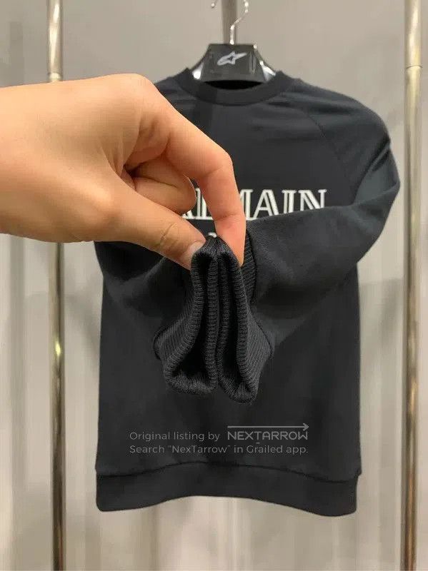 Balmain Balmain Black Wool Sweatshirt for Women . Size XS / US 0-2 / IT 36-38 - 3 Thumbnail