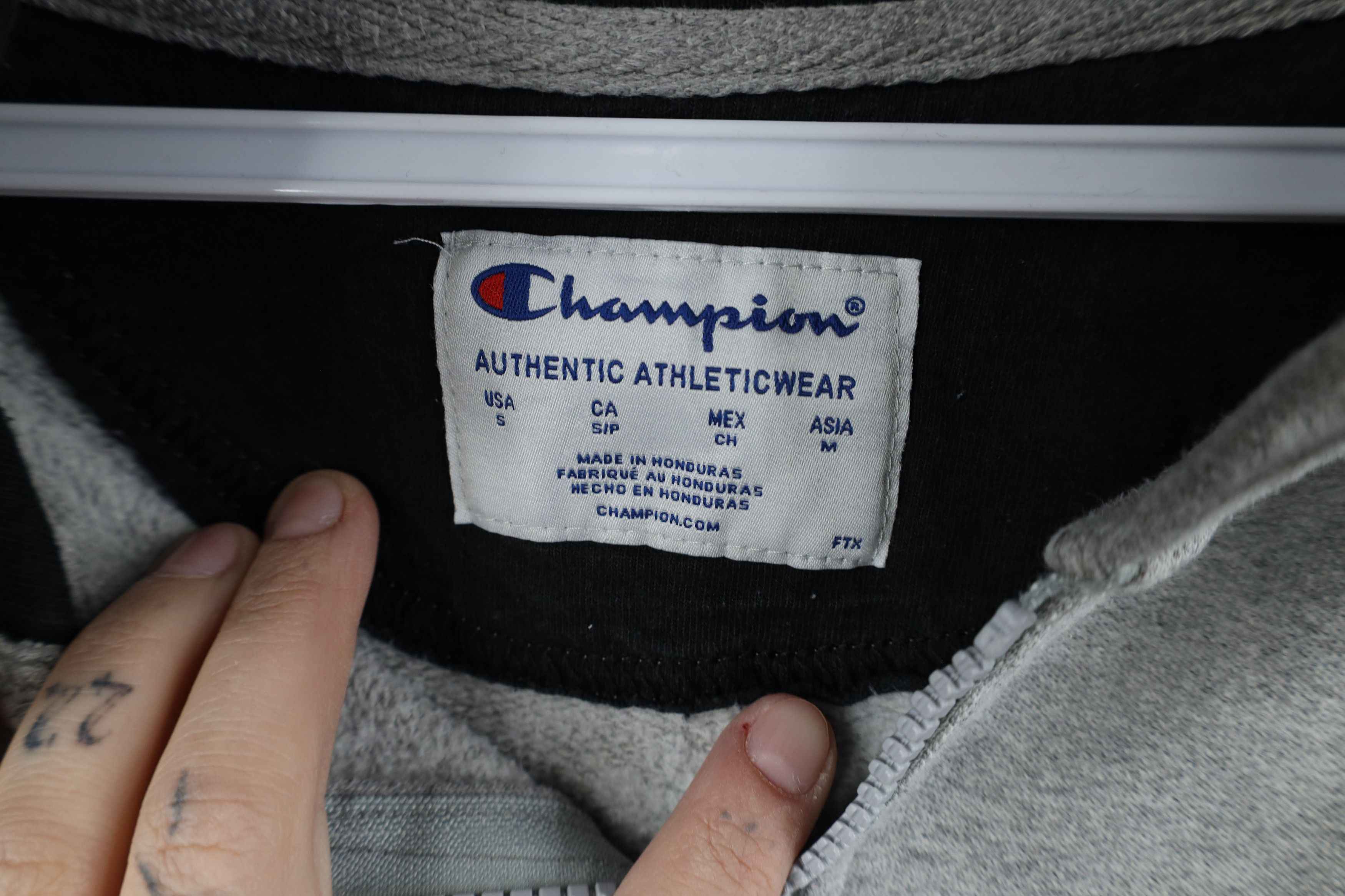 Champion Vintage Y2K Champion Full Zip Hoodie Sweatshirt Heather Gray Size US S / EU 44-46 / 1 - 9 Thumbnail