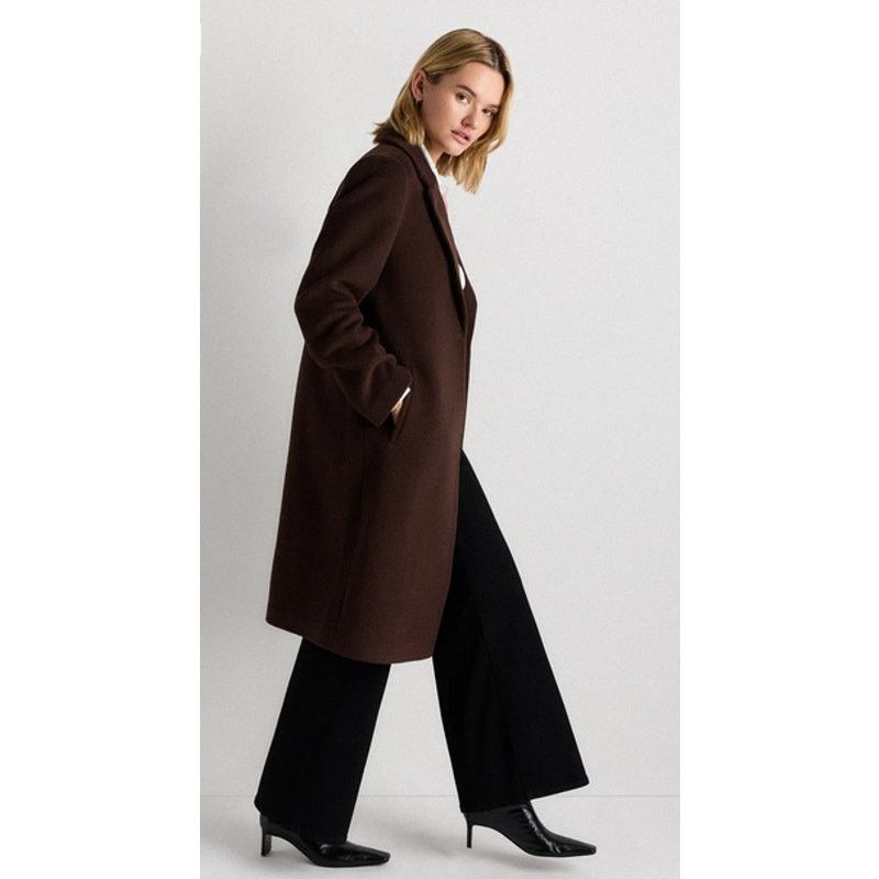 Quince Quince Wool Cashmere Classic SingleBreasted Coat Size M NWOT Size M / US 6-8 / IT 42-44 - 5 Thumbnail