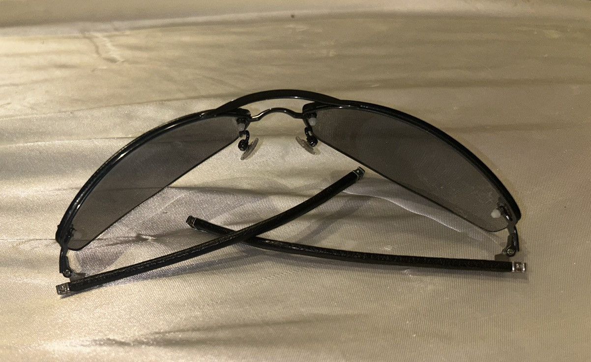 Chrome Hearts CH Titanium x Black Leather ‘stratoliner’ Sunny’s Size ONE SIZE - 2 Thumbnail