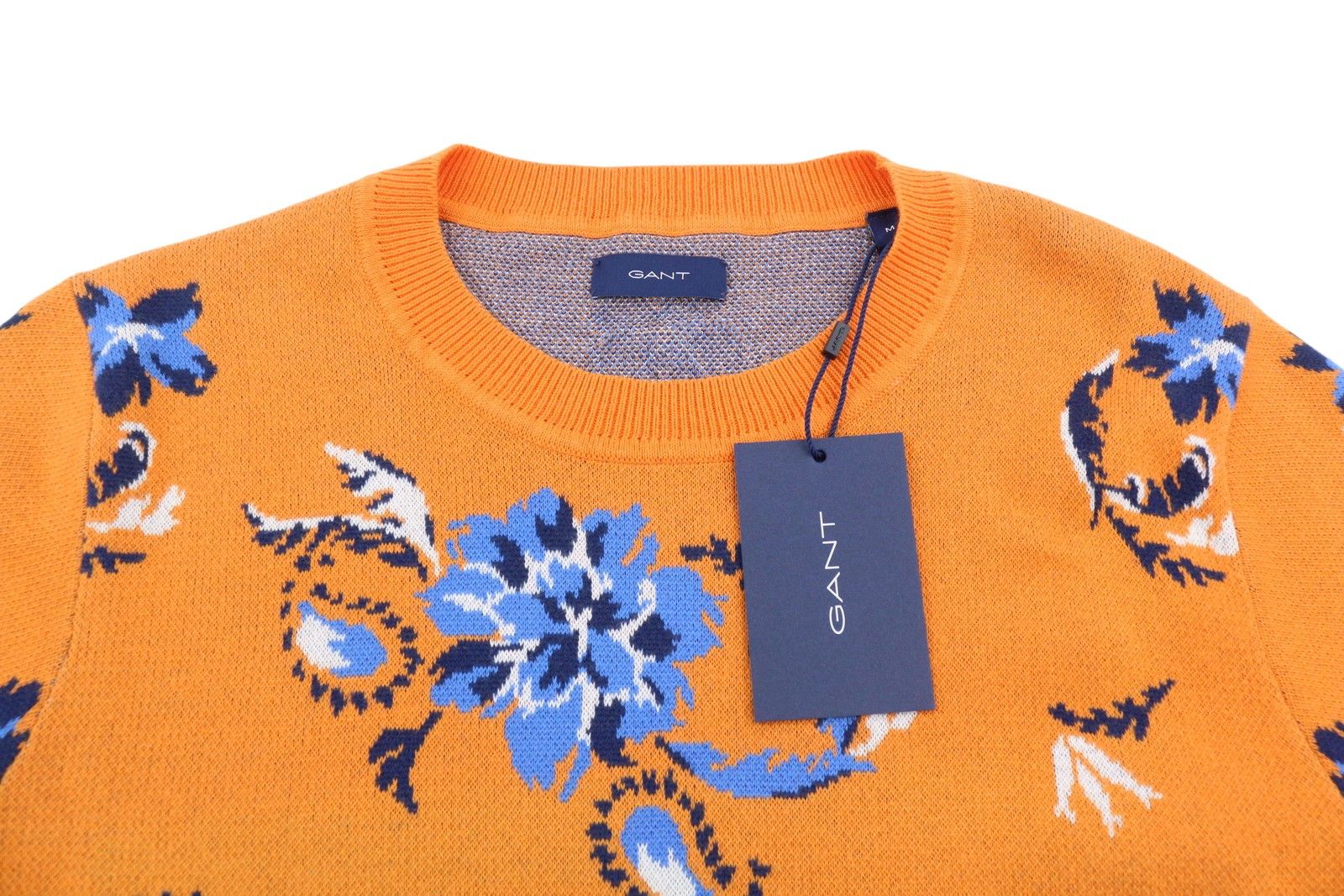 Gant MARINE PAISLEY KNIT CREW M Amberglow Print 88080 Size M / US 6-8 / IT 42-44 - 5 Thumbnail