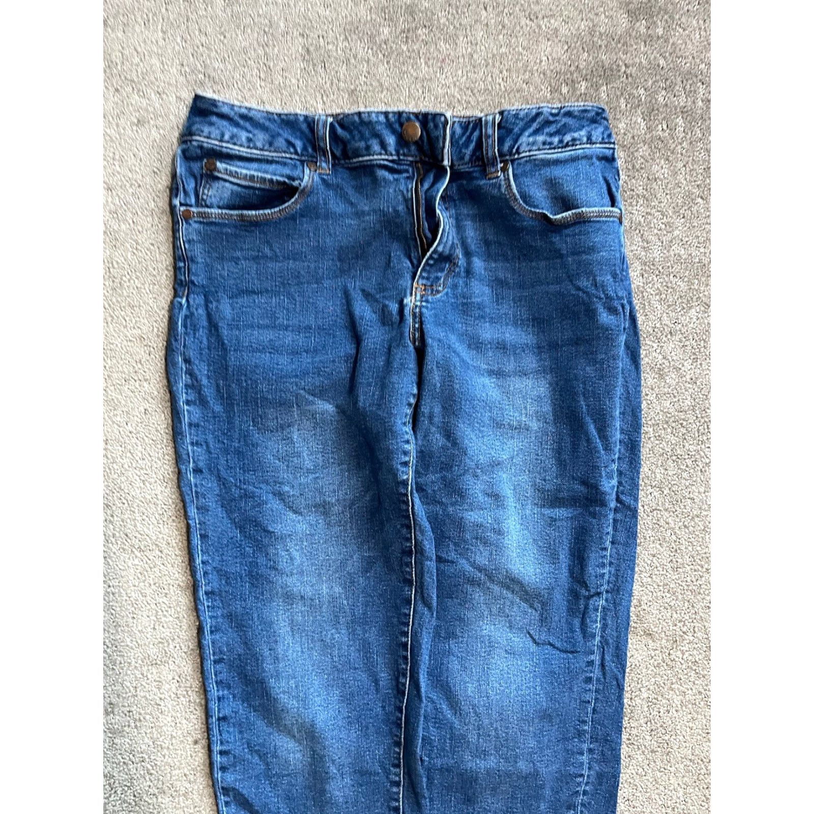 Vintage Tahari Jeans Skinny Kelly Classic Size 12/31 Dark Wash Denim Women’s Size 34" / US 12 / IT 48 - 4 Thumbnail