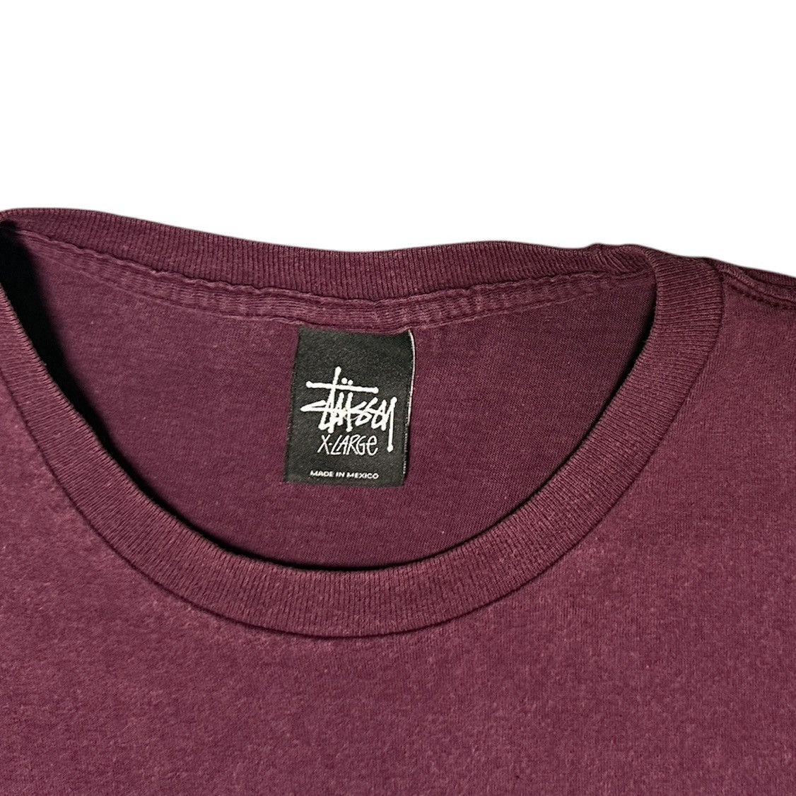 Stussy Vintage STUSSY Worldwide Burgundy & Blue T-Shirt - XL Y2K Size US XL / EU 56 / 4 - 4 Thumbnail