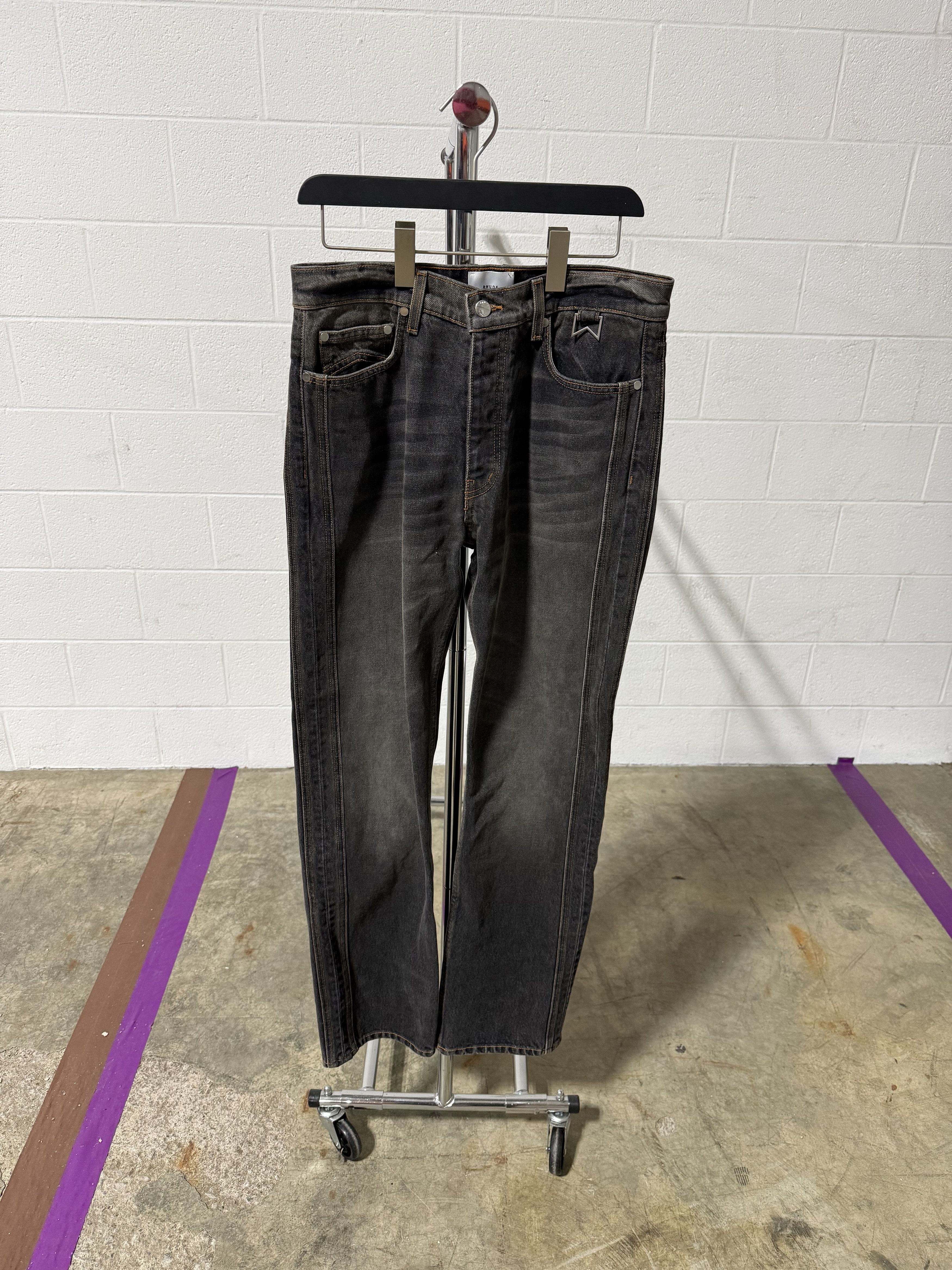 Rhude Rhude 90s Traxedo Denim 'Angoura Black' Size US 30 / EU 46 - 1 Thumbnail